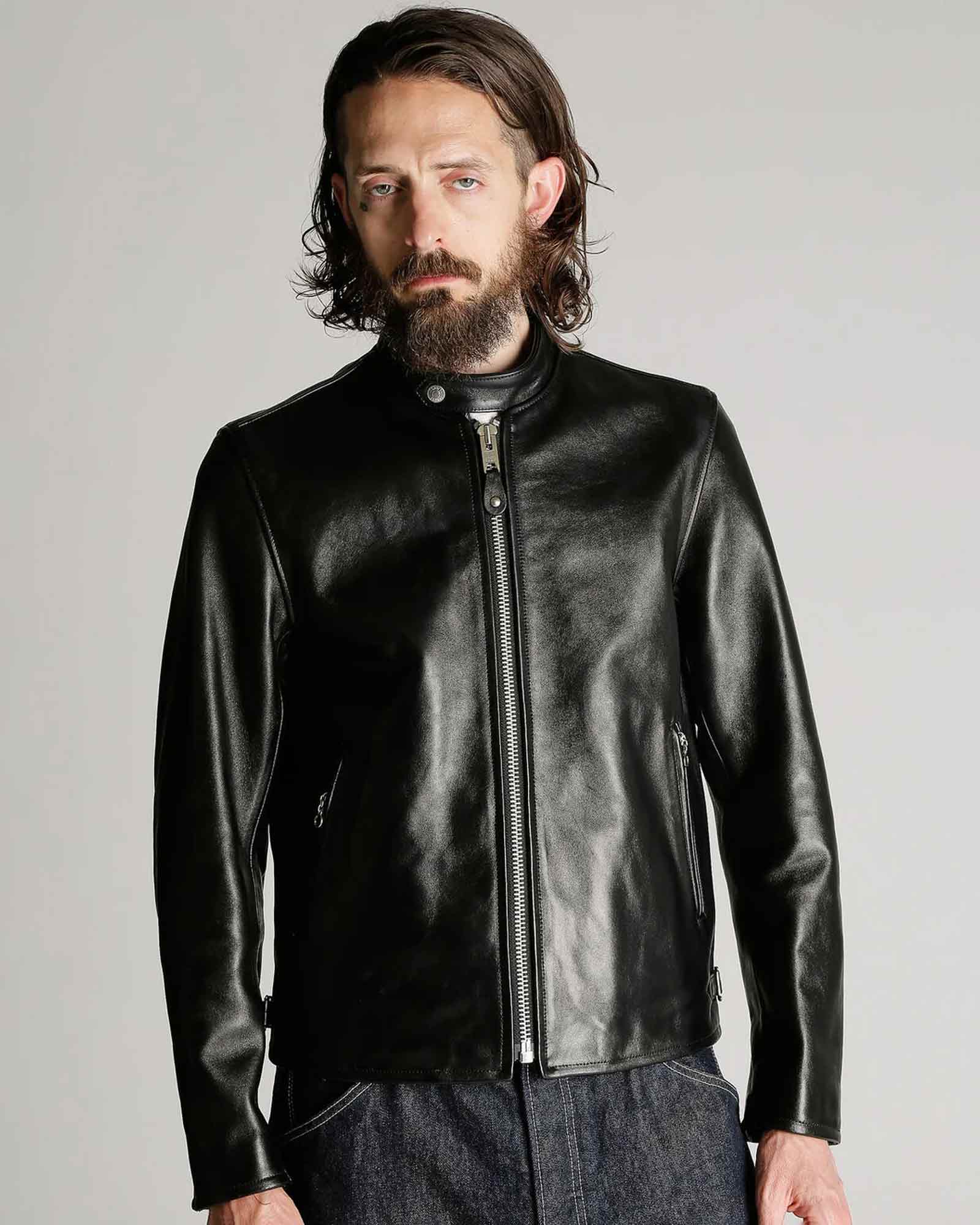 Schott・ショット - レザージャケット 70’S SINGLE RIDERS JACKET / BLACK