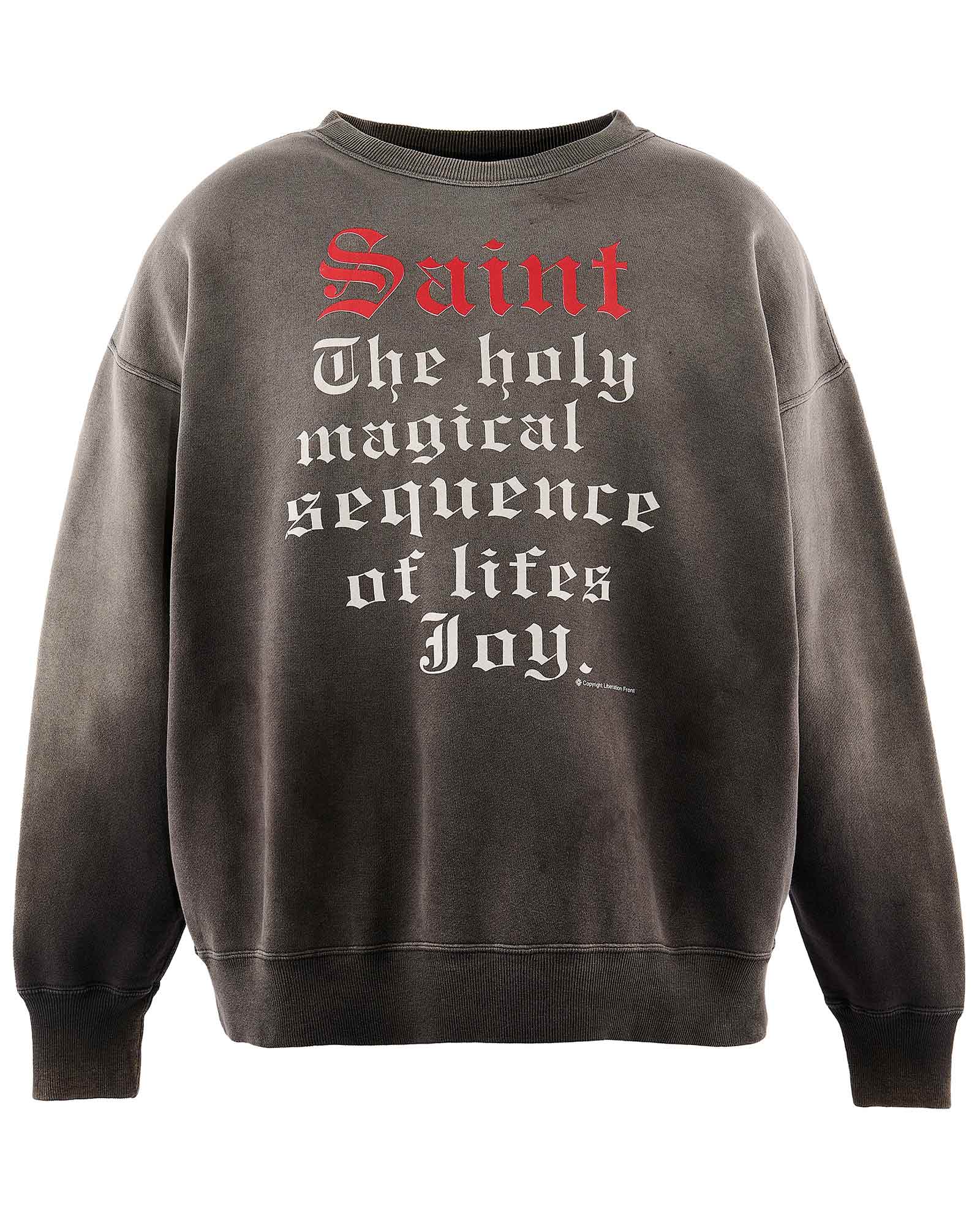 ©SAINT M××××××・saint michael -  CREW NECK SWEAT/SAINT / BLACK