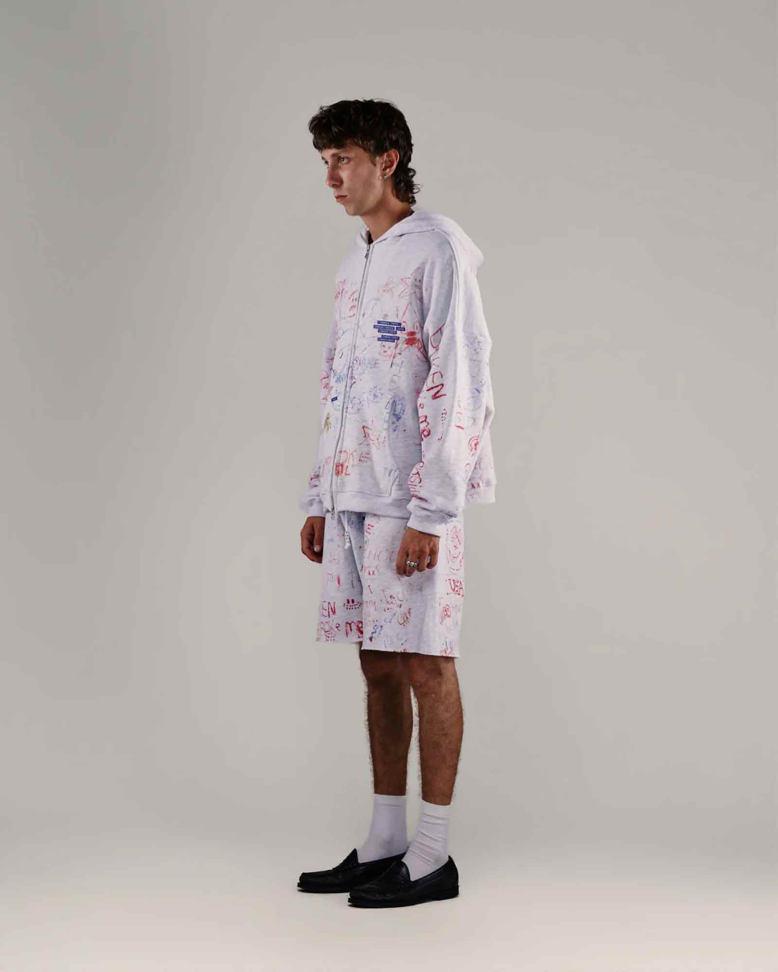 Paly Hollywood・パリー　ハリウッド - ハーフ・ショートパンツ JOSHUA TREE SWEATSHORT / MULTI
