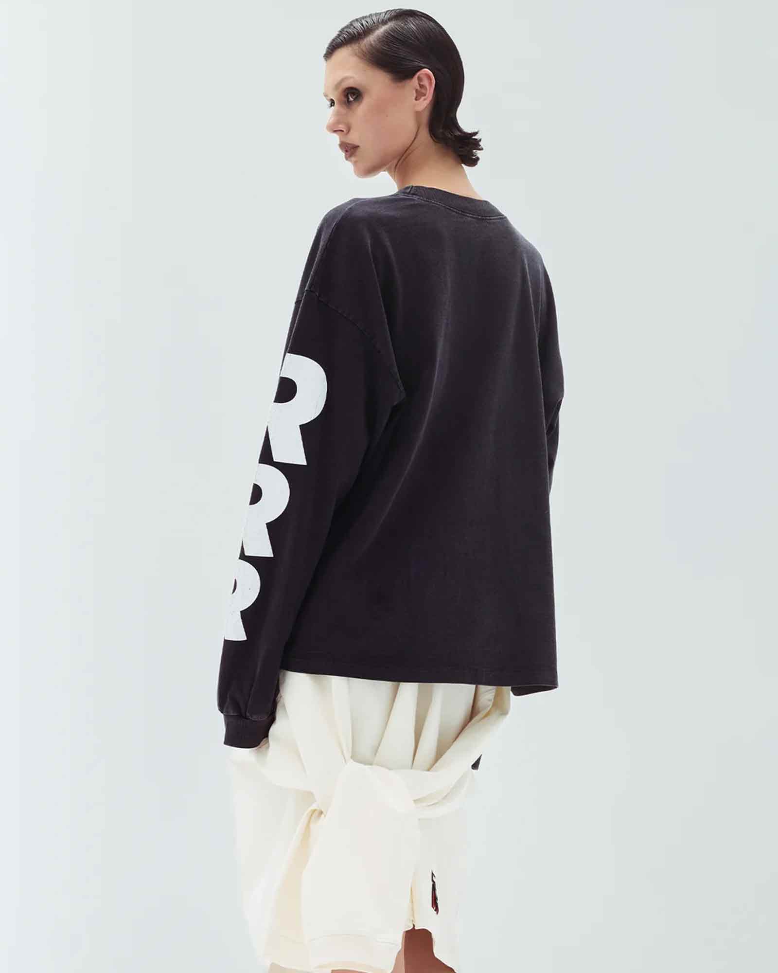 RRR123・リヴィントン ロイ レビス - L/S Tシャツ SECRET SOCIETITES GARDEN LS TEE / BLACK