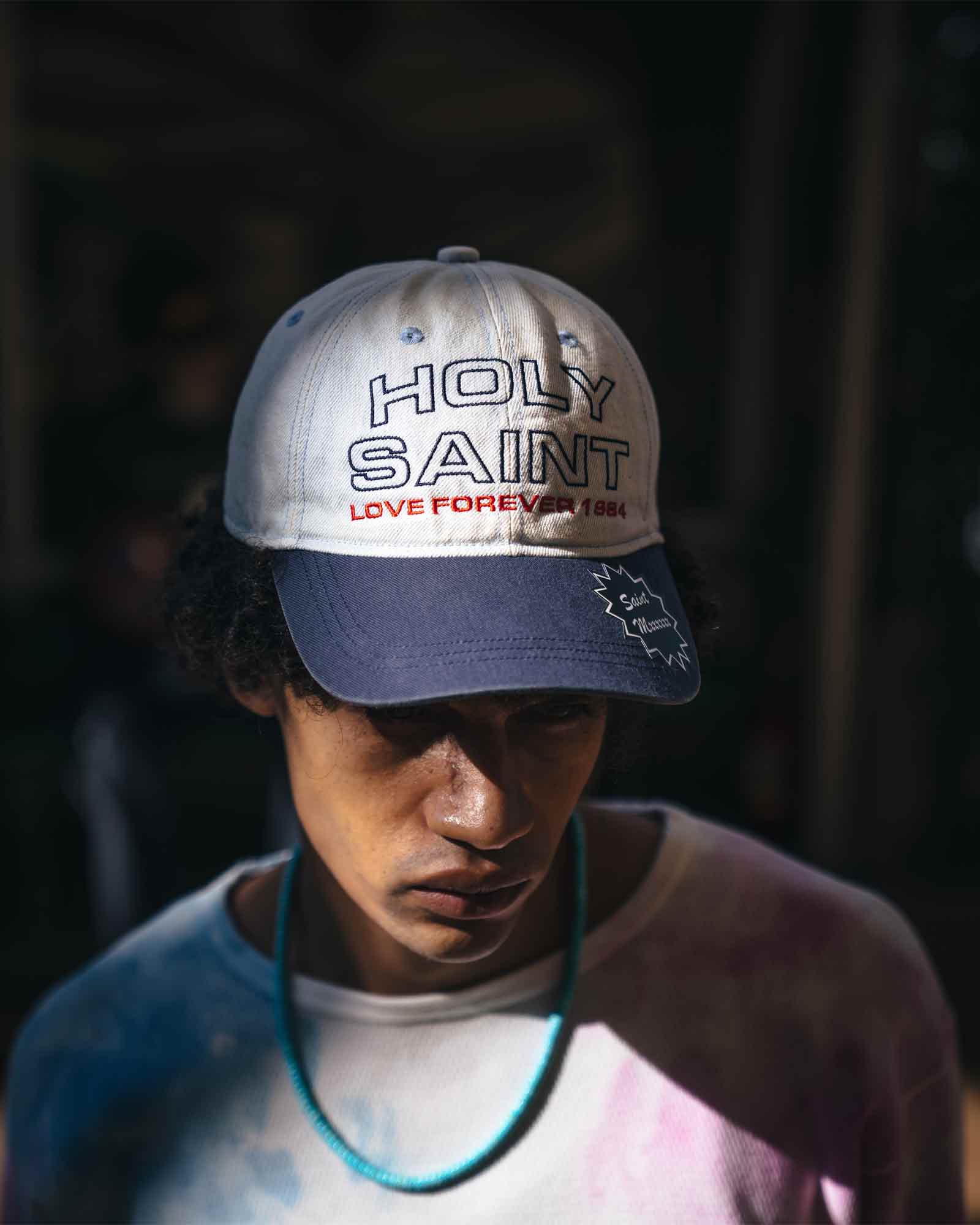 ©SAINT M××××××・セントマイケル - キャップ CAP/DENIM / BLUE
