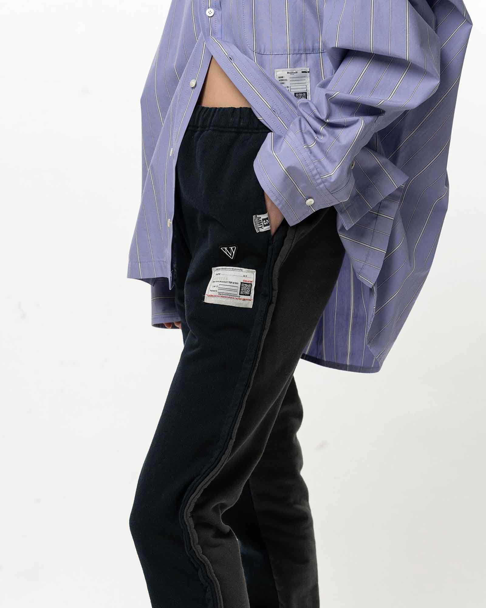 MIHARA YASUHIRO・Yasuhiro Mihara -  COMBINED SWEAT PANTS / BLACK