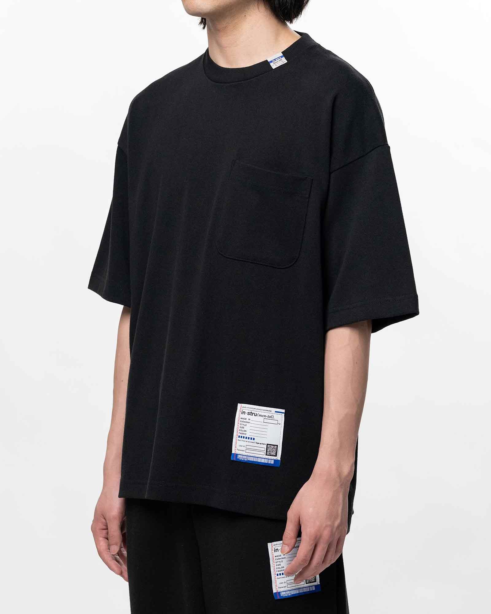 in・stru(men-tal).・イン・ストゥルメンタル - Tシャツ・カットソー HEAVY WEIGHT JERSEY POCKET SS TEE / BLACK