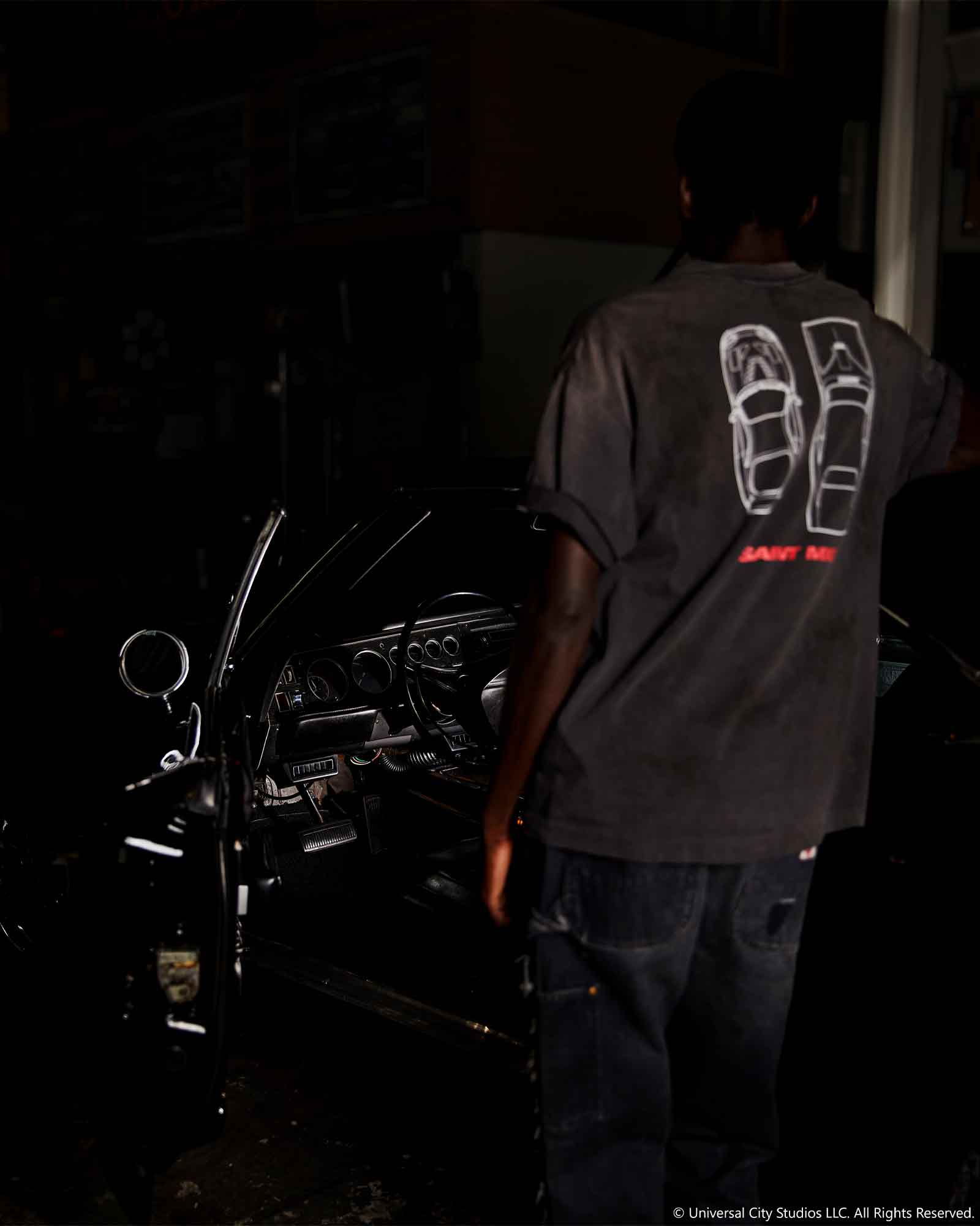 ©SAINT M××××××・セントマイケル - Tシャツ・カットソー FF_SS T-SHIRT/FAST FURIOUS / BLACK