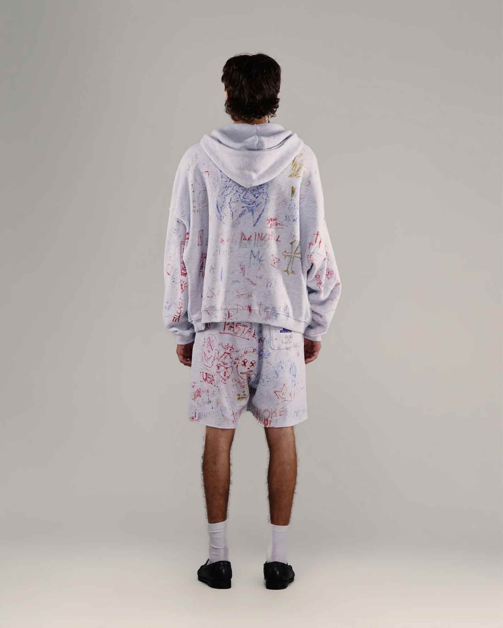 Paly Hollywood・パリー　ハリウッド - ハーフ・ショートパンツ JOSHUA TREE SWEATSHORT / MULTI