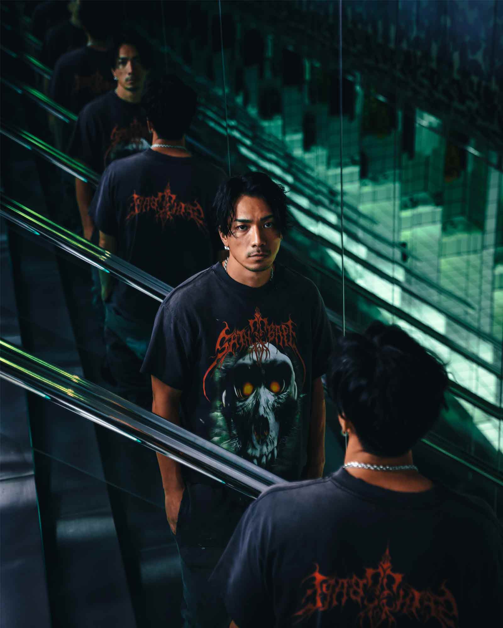 ©SAINT M××××××・セントマイケル - Tシャツ・カットソー BAPE_SS TEE/SAINT BAPE / BLACK