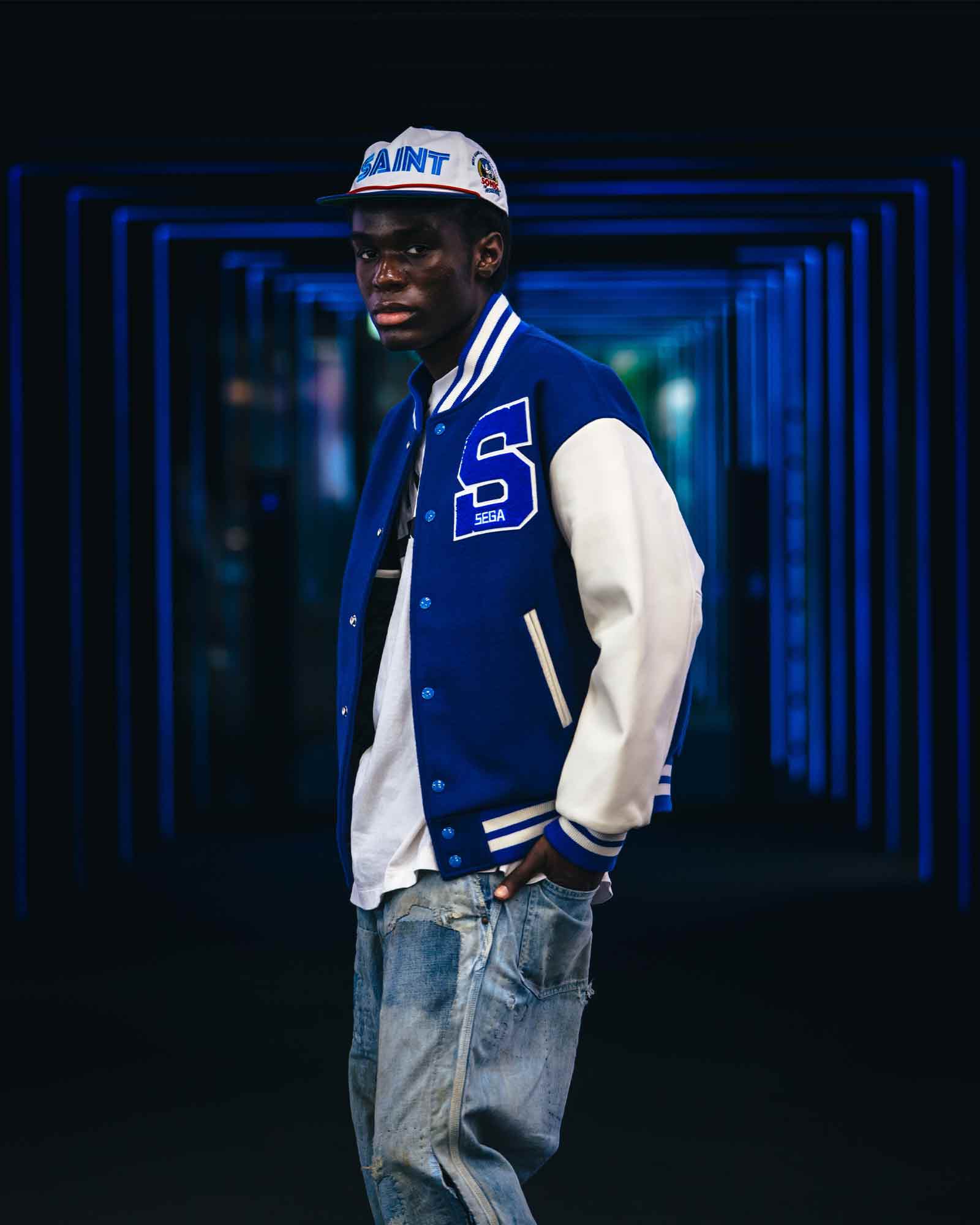 ©SAINT M××××××・セントマイケル - スタジャン SG_VARSITY JKT/SAINT SEGA / BLUE