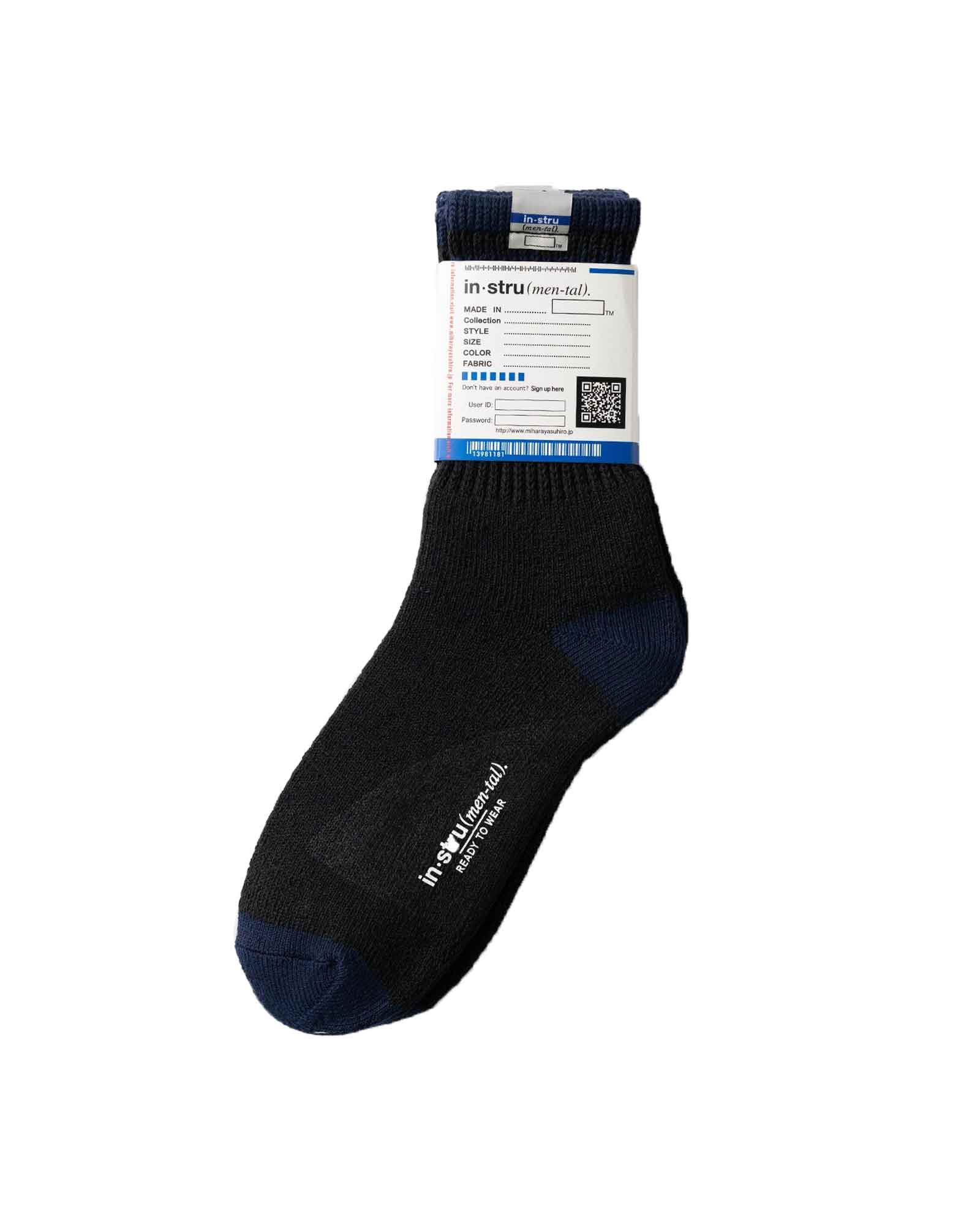 3 PAIRS SOCKS / BLUE/BLACK