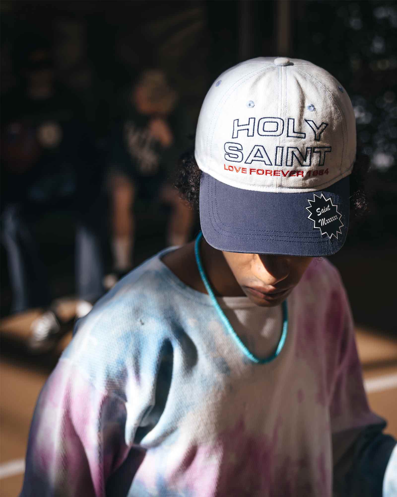 ©SAINT M××××××・セントマイケル - キャップ CAP/DENIM / BLUE