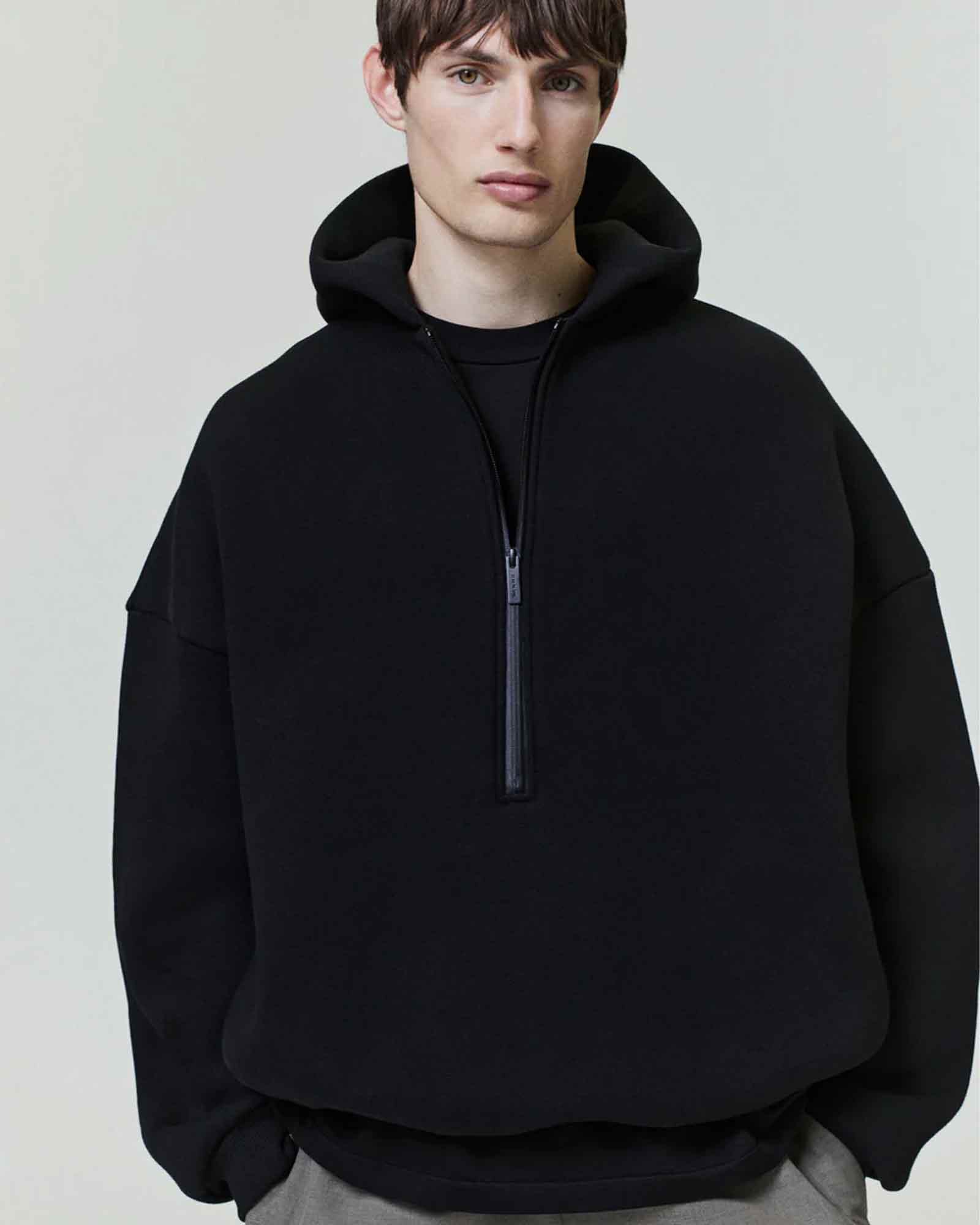 FEAR OF GOD・Fear Of got -  ATHLETIC HALFZIP HOODIE / BLACK