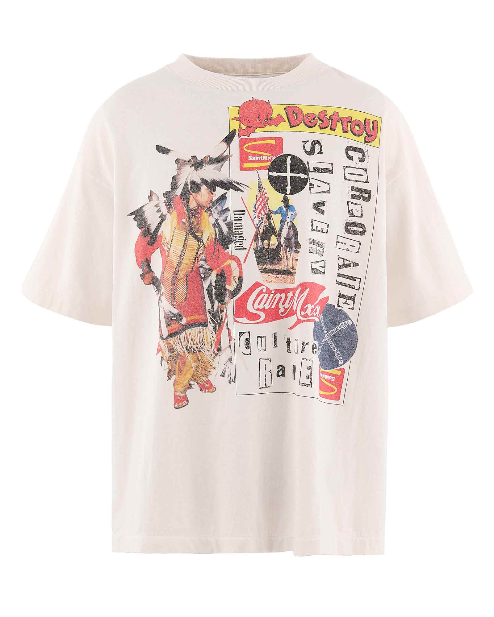 JR_SS T-SHIRT/DESTROY / WHITE