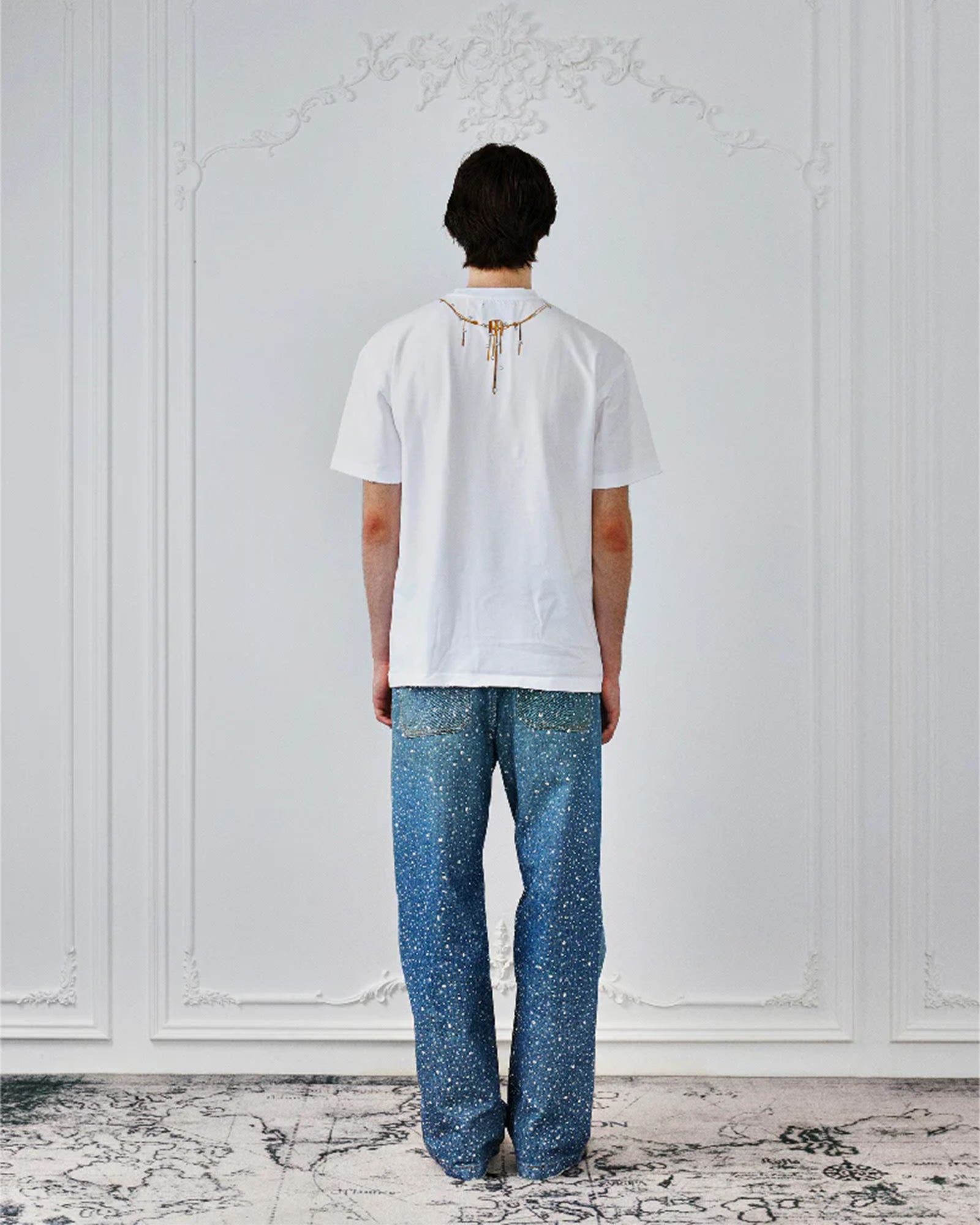 BIRTH OF ROYAL CHILD・バース・オブ・ロイヤル・チャイルド -  3D PRINTING WASHED 20K SWAROVSKI DIAMOND BORO / BLUE