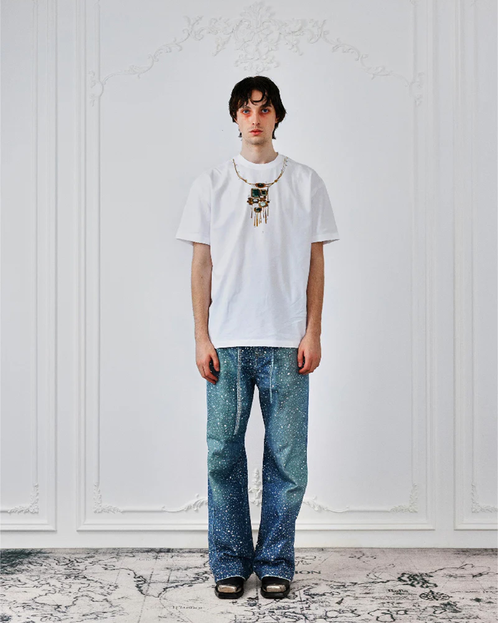 BIRTH OF ROYAL CHILD・バース・オブ・ロイヤル・チャイルド -  3D PRINTING WASHED 20K SWAROVSKI DIAMOND BORO / BLUE