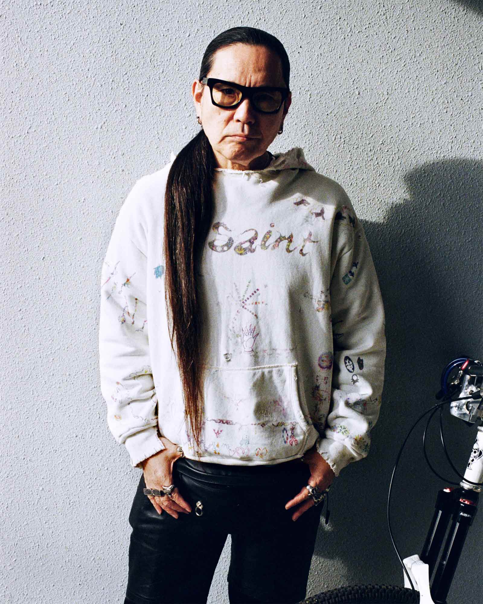 ©SAINT M××××××・圣迈克尔 -  COCO_DOUBLE FACE HOODIE / WHITE