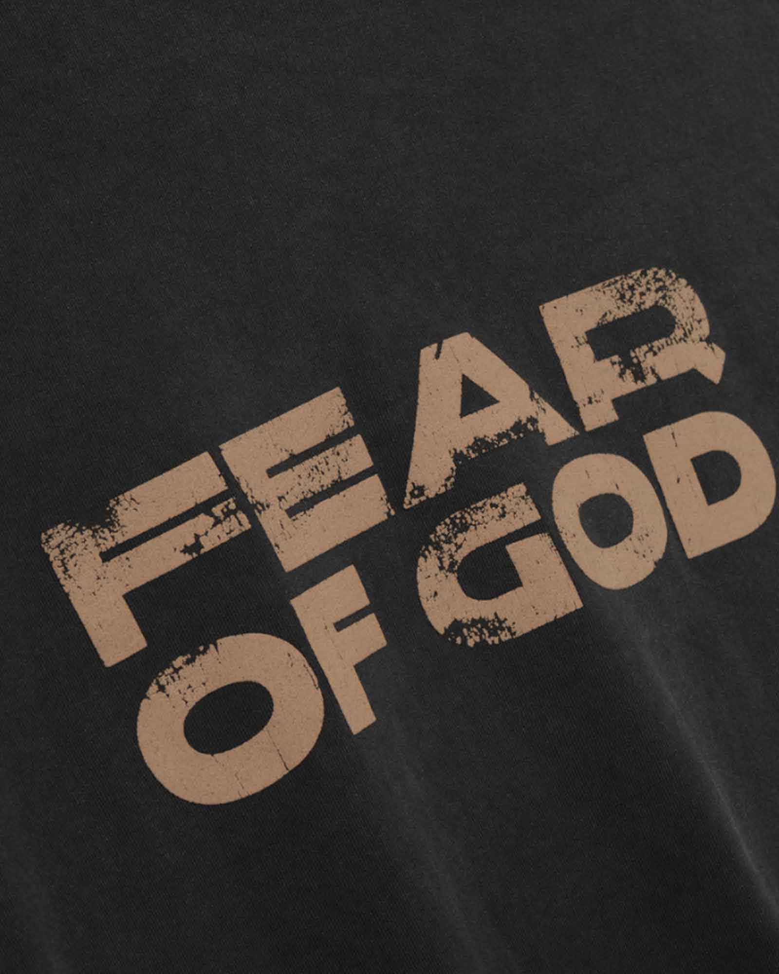FEAR OF GOD・フィア オブ ゴット - L/S Tシャツ RELAXED LS "FEAR OF GOD" TEE / BLACK