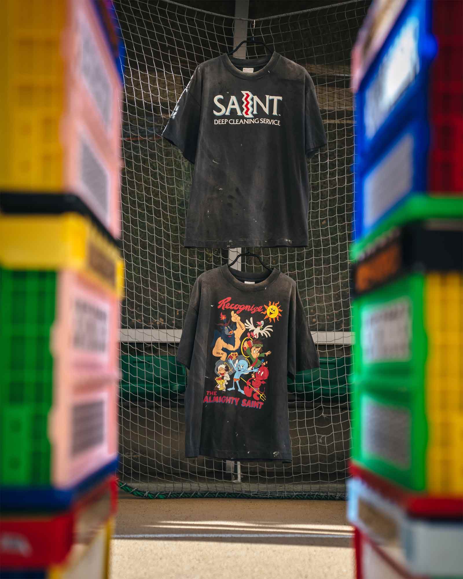 ©SAINT M××××××・セントマイケル - Tシャツ・カットソー SS T-SHIRT/ALMITHY SAINT / BLACK