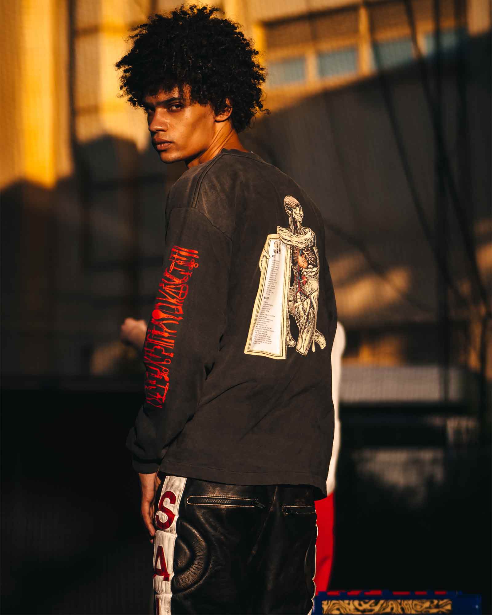 ©SAINT M××××××・セントマイケル - L/S Tシャツ LS T-SHIRT/HEAD / BLACK