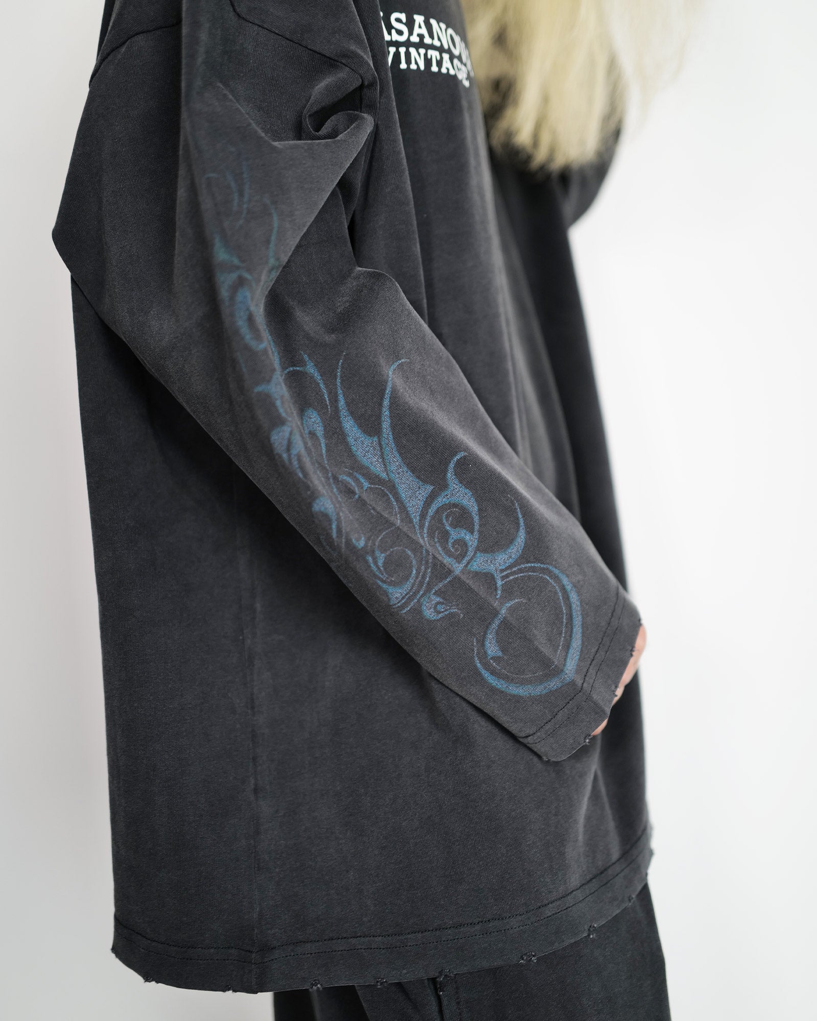 CASANOVA×RHIME・カサノバ×ライム -  CASANOVA×RHIME L/ST-SHIRTS / BLACK