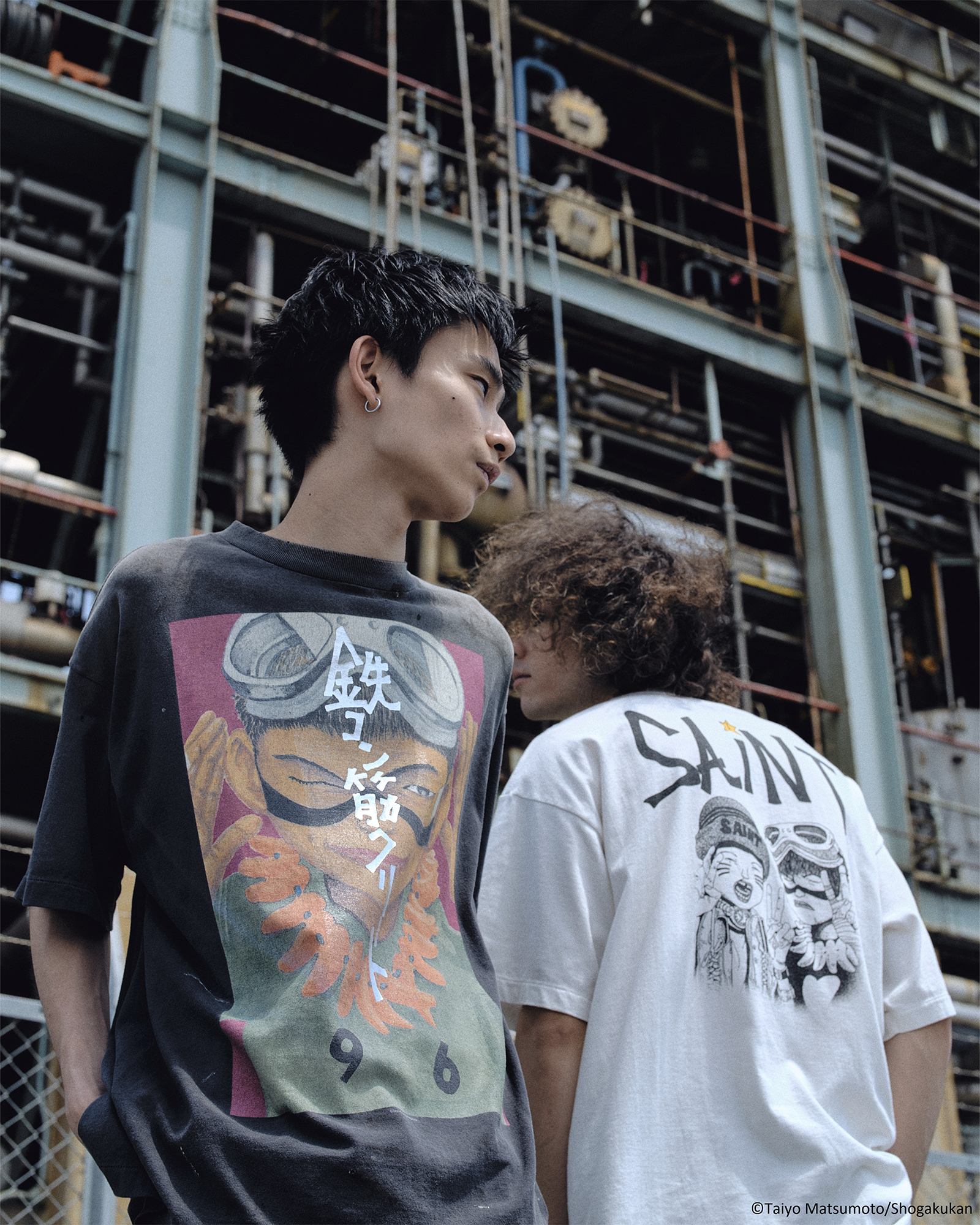 ©SAINT M××××××・セントマイケル - Tシャツ・カットソー 鉄コン筋クリート_SS T-SHIRT/SHIRO / WHITE