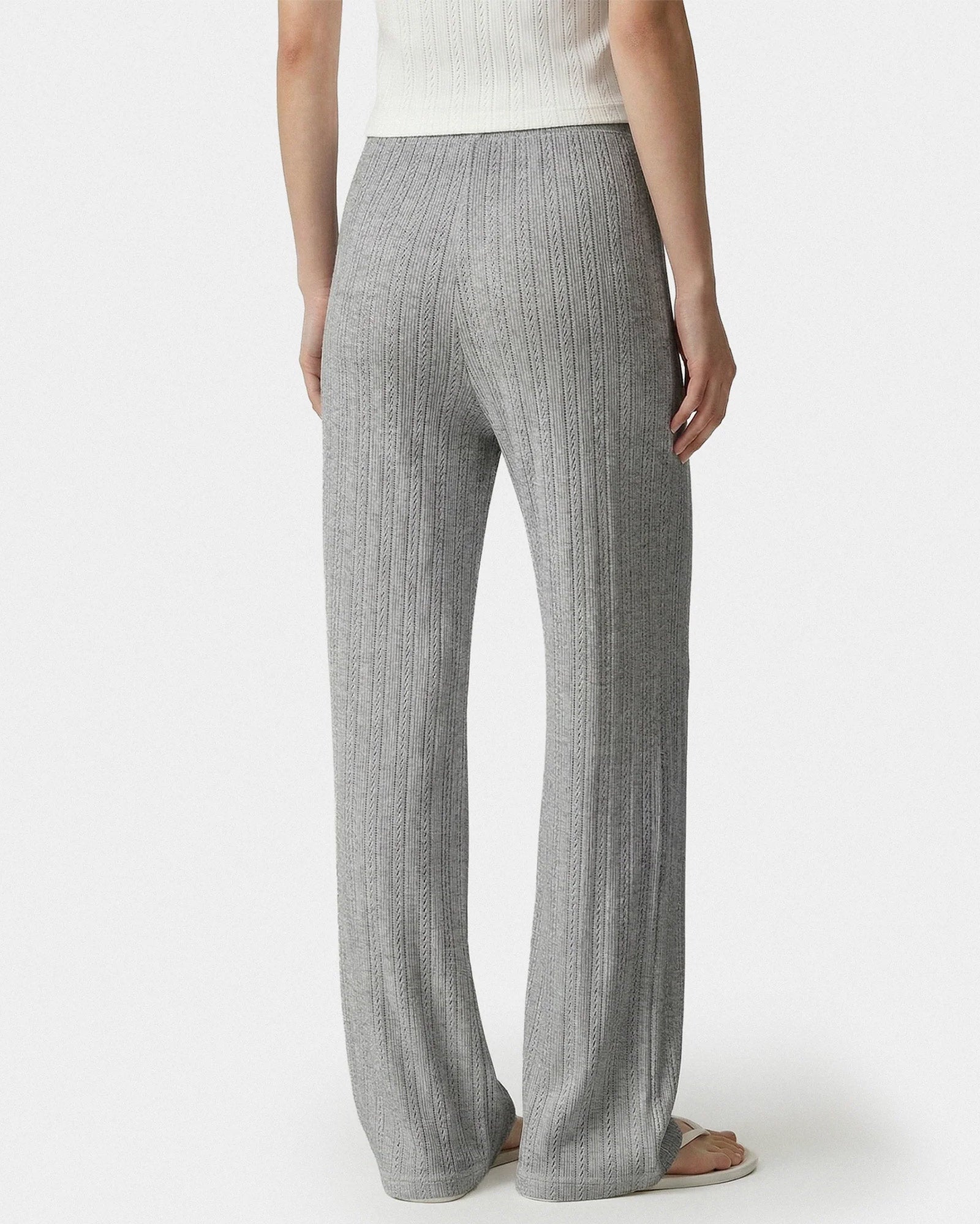 SPORTY&RICH・スポーティーアンドリッチ - スウェットパンツ SIGNATURE LOGO POINTELLE TROUSERS
/ HEATHER GRAY BLACK