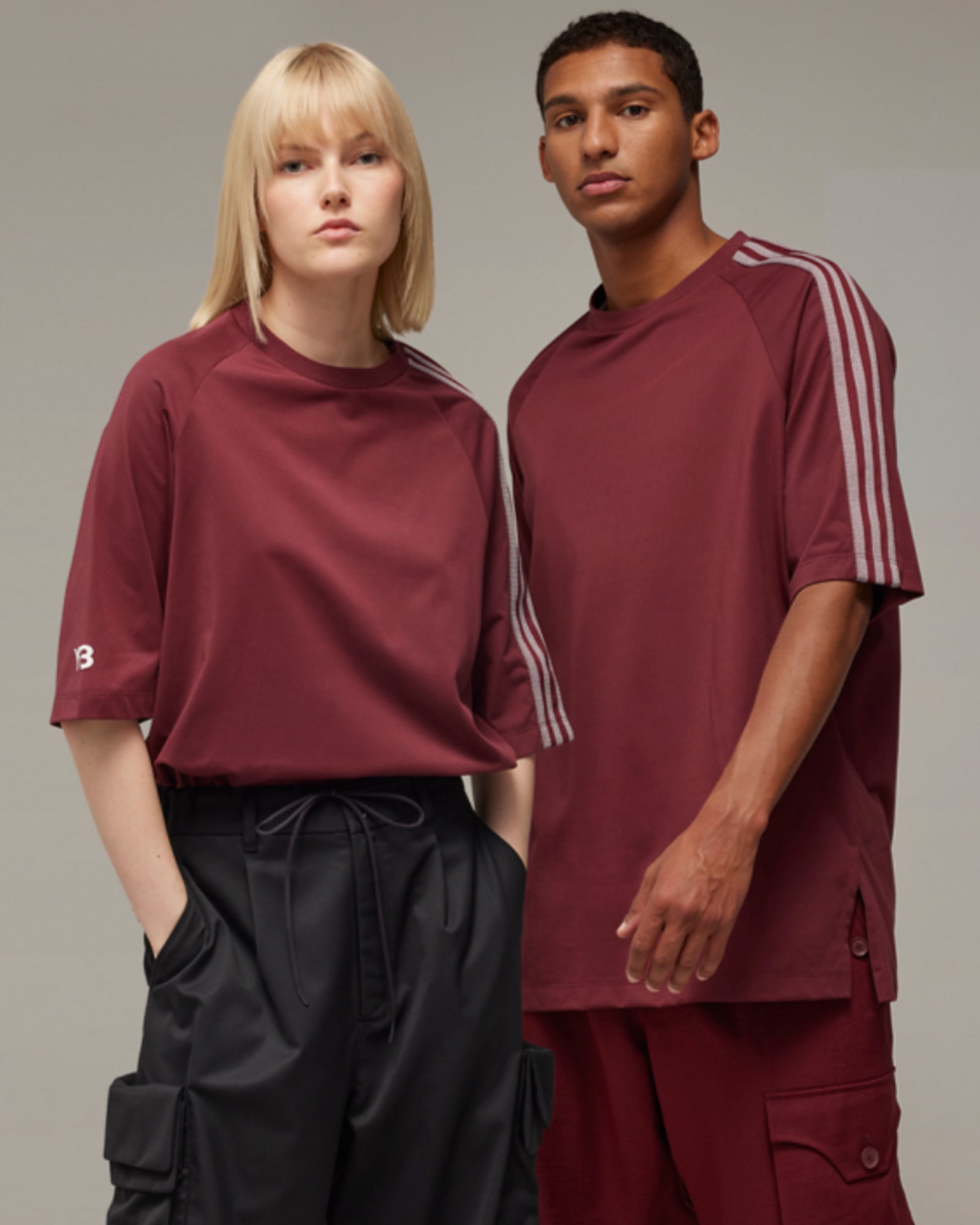 Y-3 × 3S SS TEE / RED