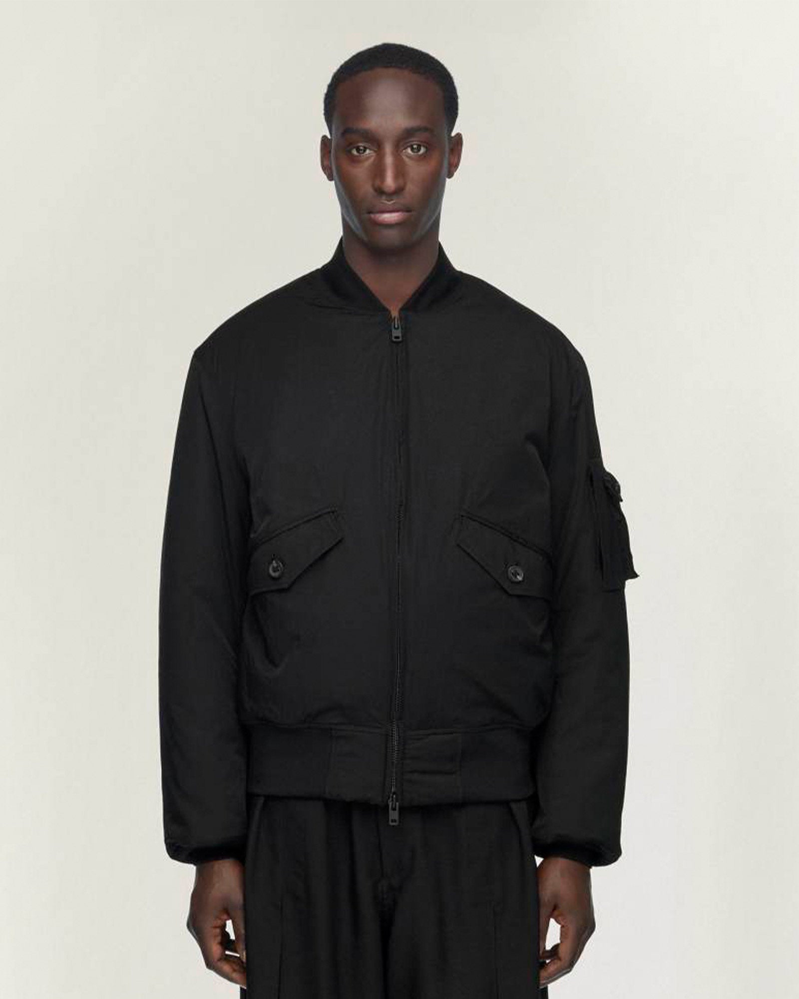 Y-3・weissly -  Y-3 NYLON BOMBER JACKET / BLACK