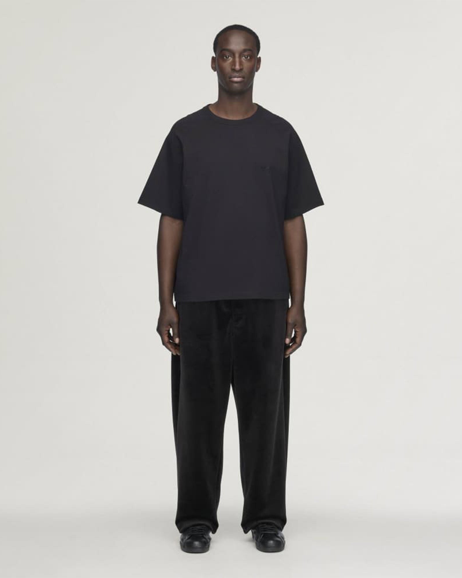 Y-3・weissly -  "Y-3 VELVET CORDUROY TRACK PANTS" / BLACK