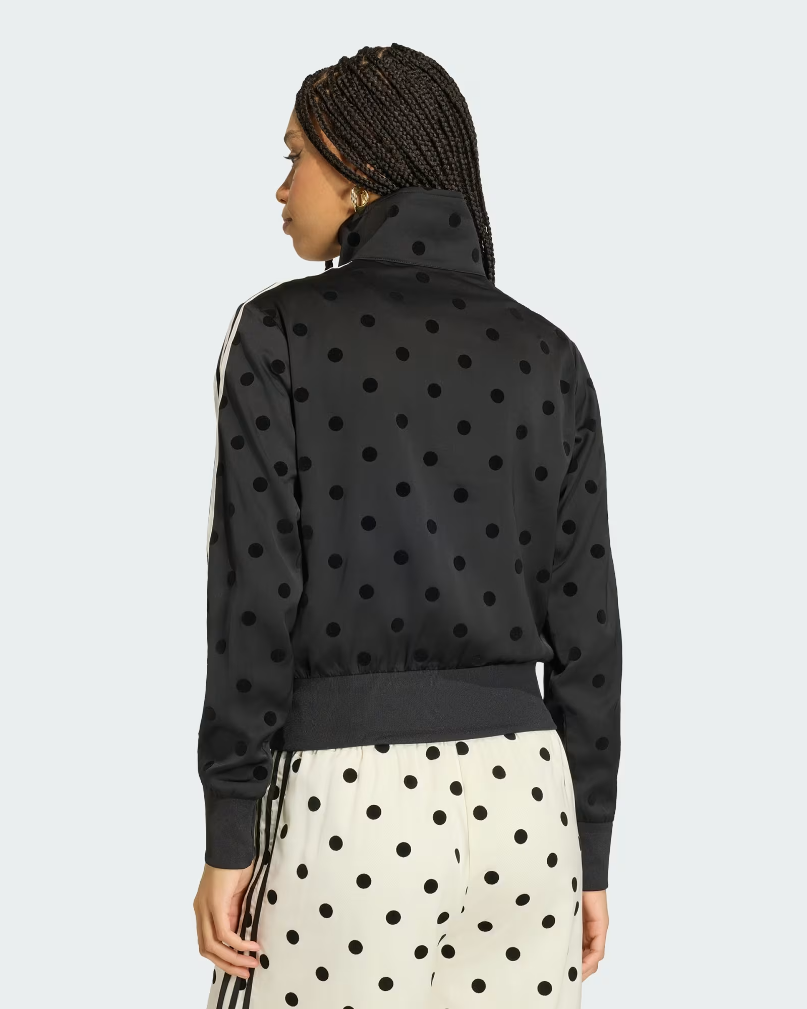 adidas・adidas - トラックジャケット SATIN POLKA DOT TT TRACK TOP / BLACK