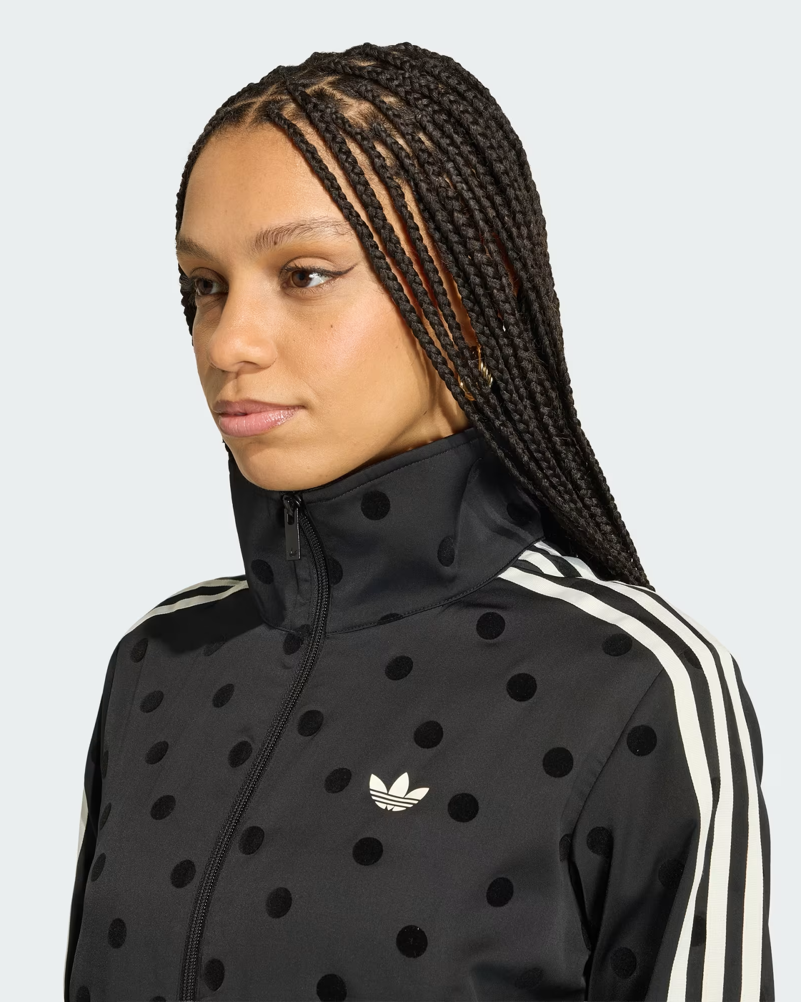 adidas・adidas - トラックジャケット SATIN POLKA DOT TT TRACK TOP / BLACK