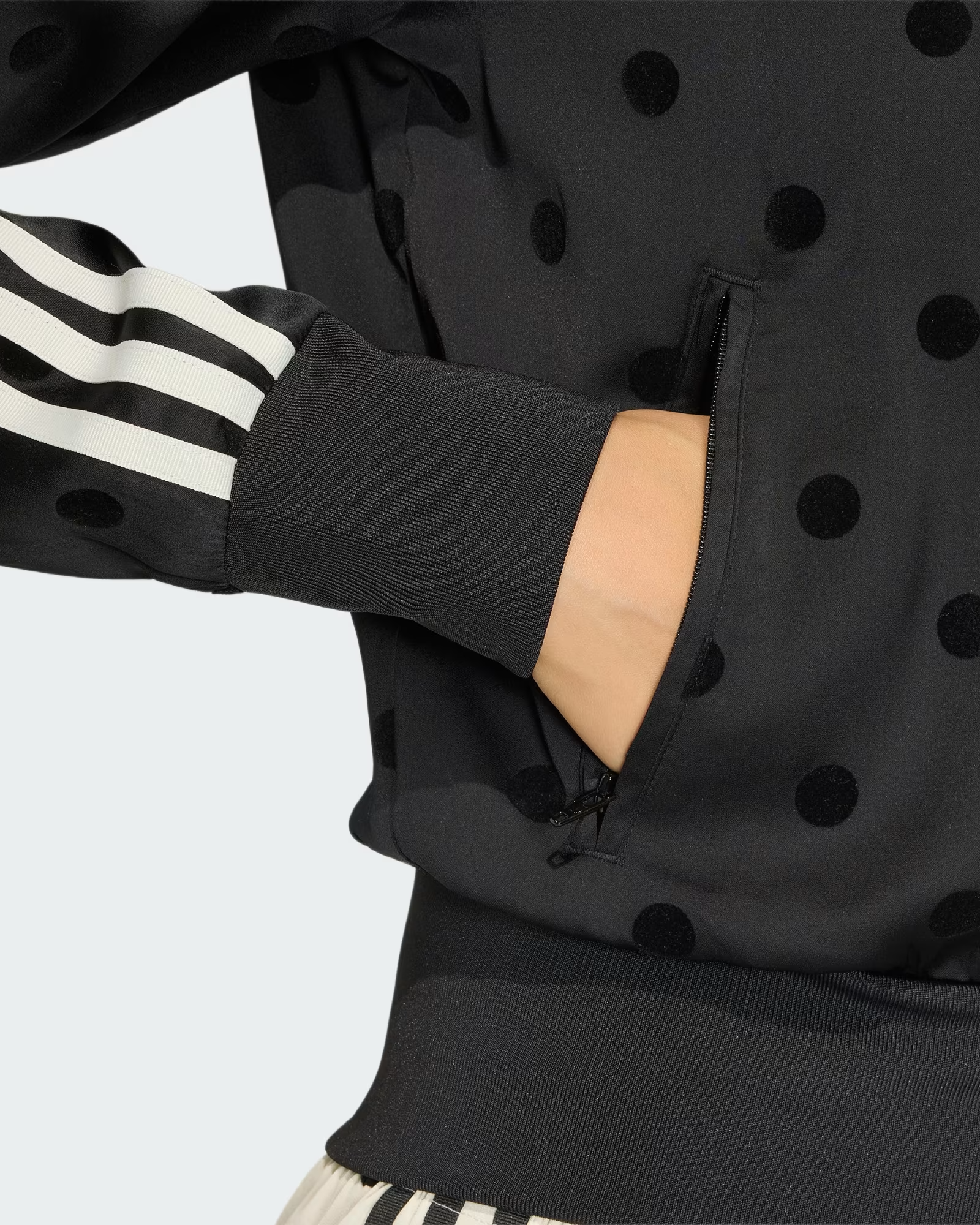 adidas・adidas - トラックジャケット SATIN POLKA DOT TT TRACK TOP / BLACK