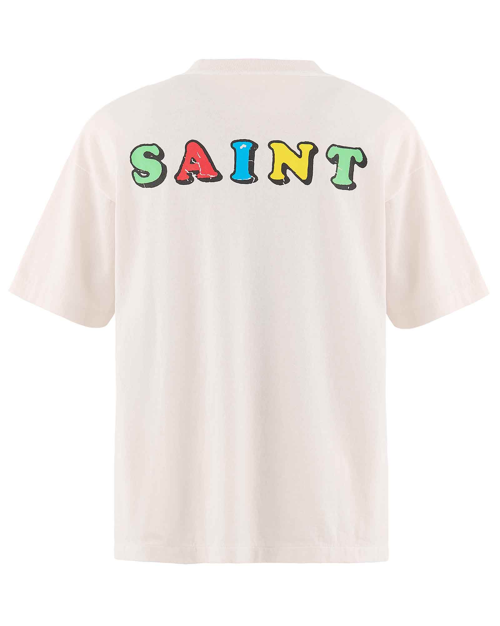©SAINT M××××××・圣迈克尔 -  JR_SS T-SHIRT/DESTROY / WHITE