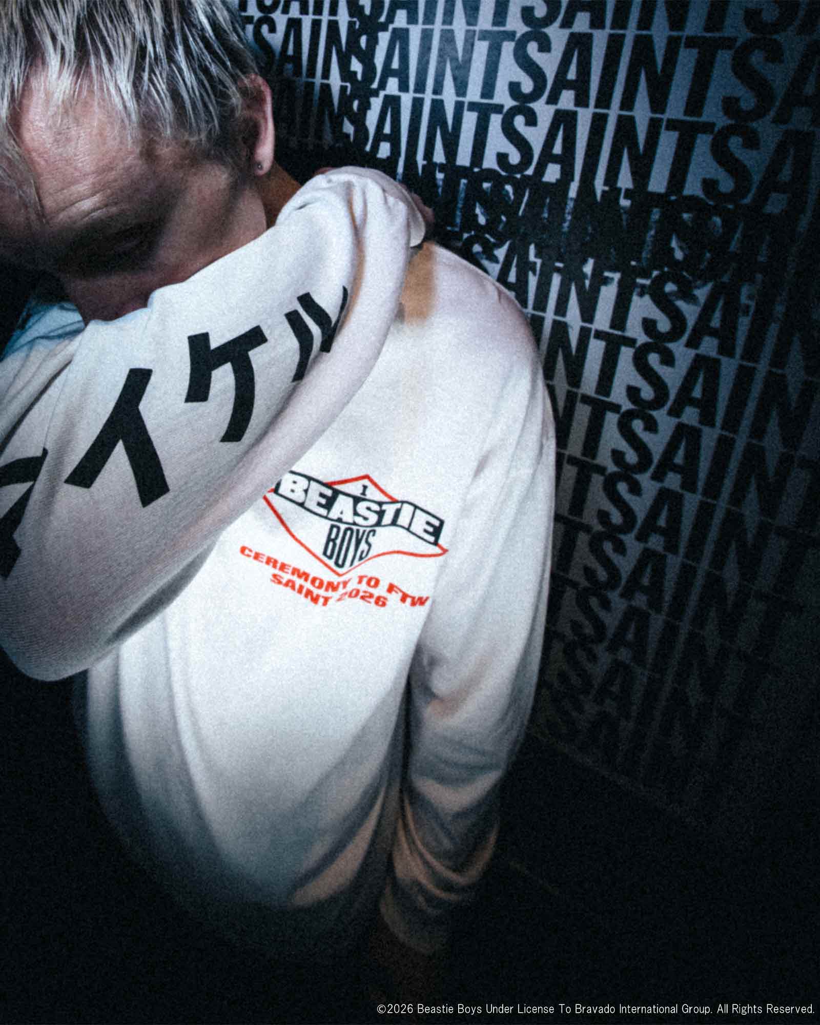 ©SAINT M××××××・セントマイケル - L/S Tシャツ BTB_LS T-SHIRT/BEASTIEBOYS / WHITE