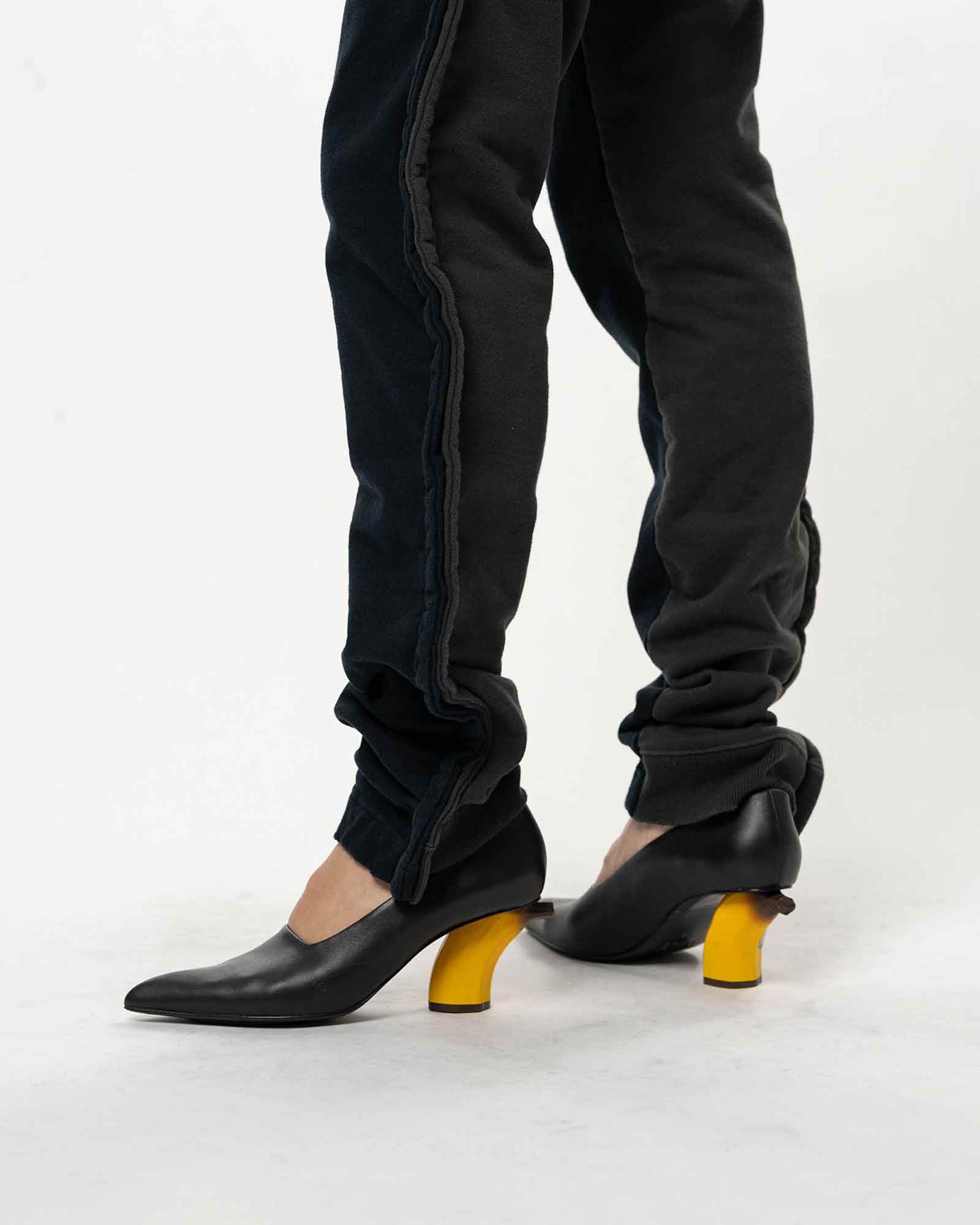MIHARA YASUHIRO・Yasuhiro Mihara -  COMBINED SWEAT PANTS / BLACK