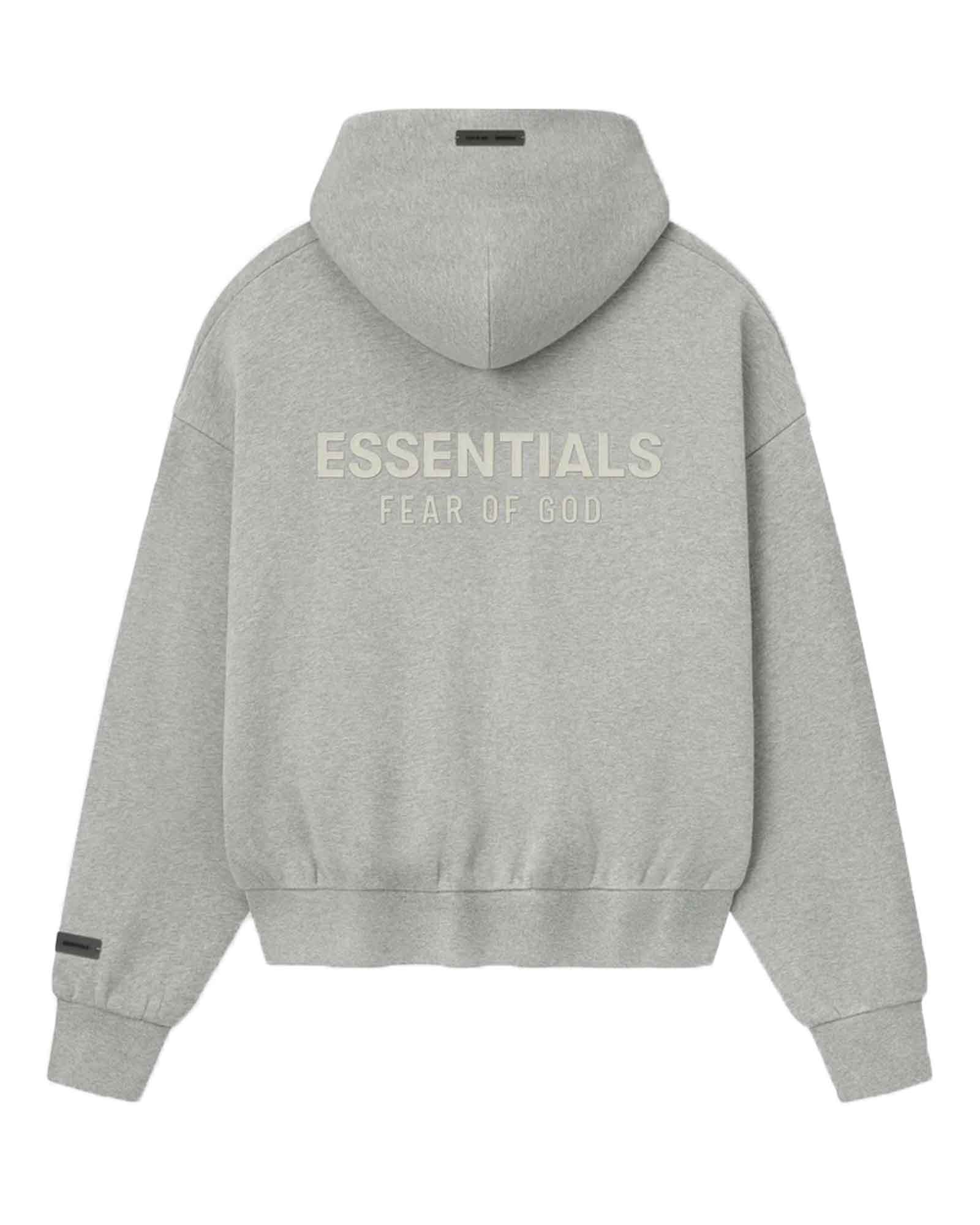 ESSENTIALS・エッセンシャルズ - パーカー・フーディ CLASSIC FIT FLEECE ZIP-UP HOODIE / CONCRETE HEATHER