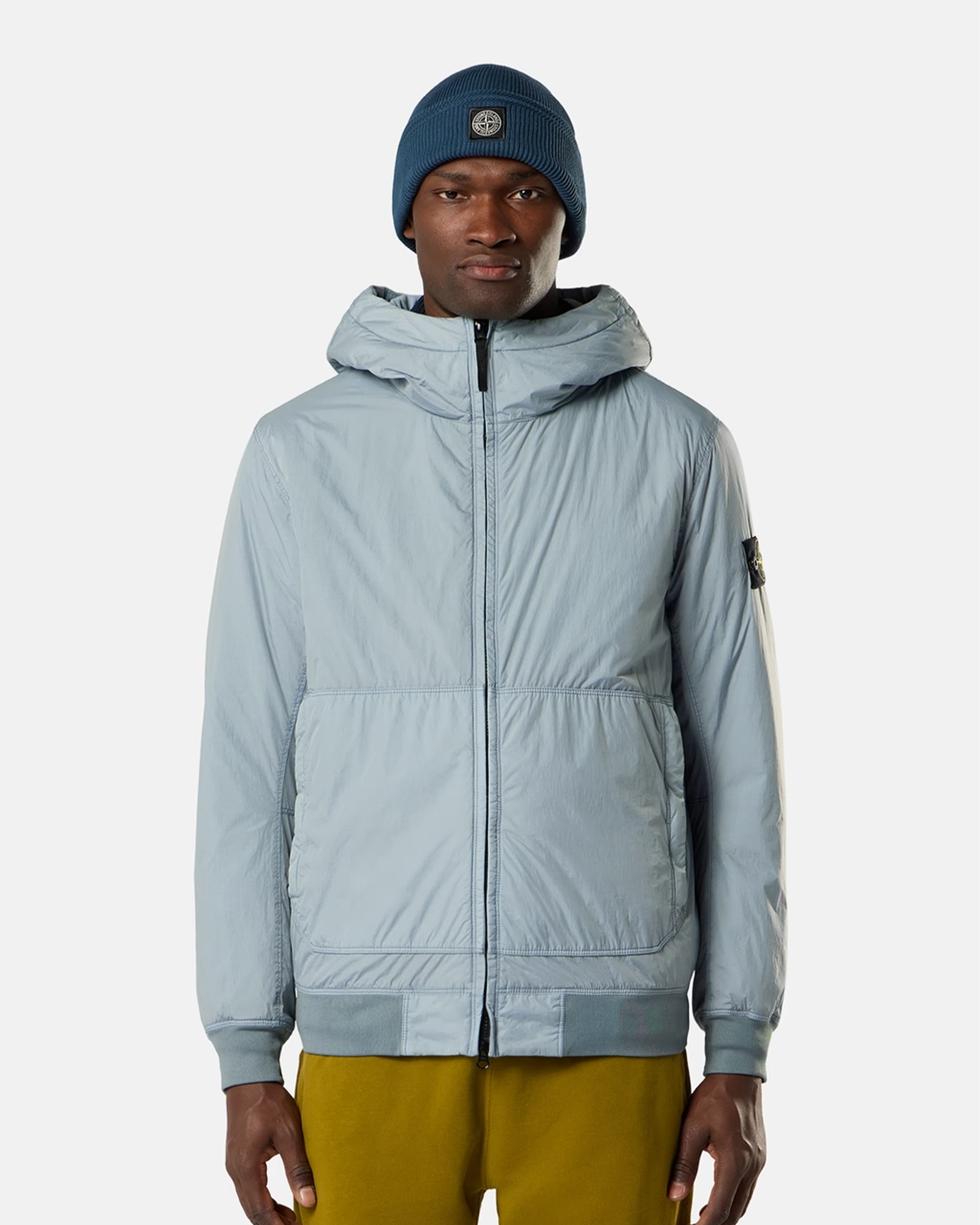 STONE ISLAND・ストーンアイランド - ダウンジャケット "CRINKLE REPS NY BOMBER 26AW-4100110"  / ASH GREY