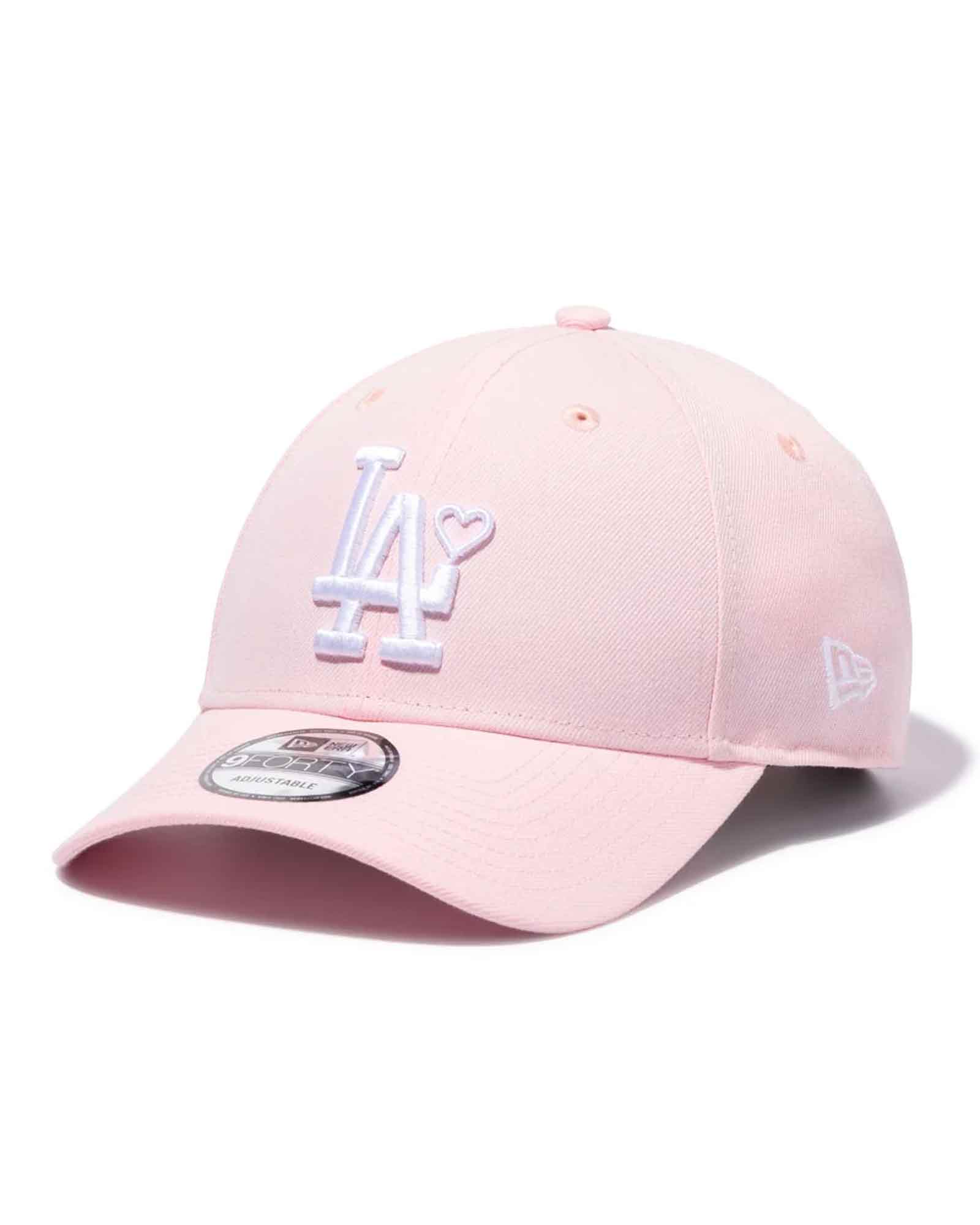 BASICKS・ベイシックス - キャップ 9FORTY TM LOS ANGELES DODGERS CAP / PINK×WHITE