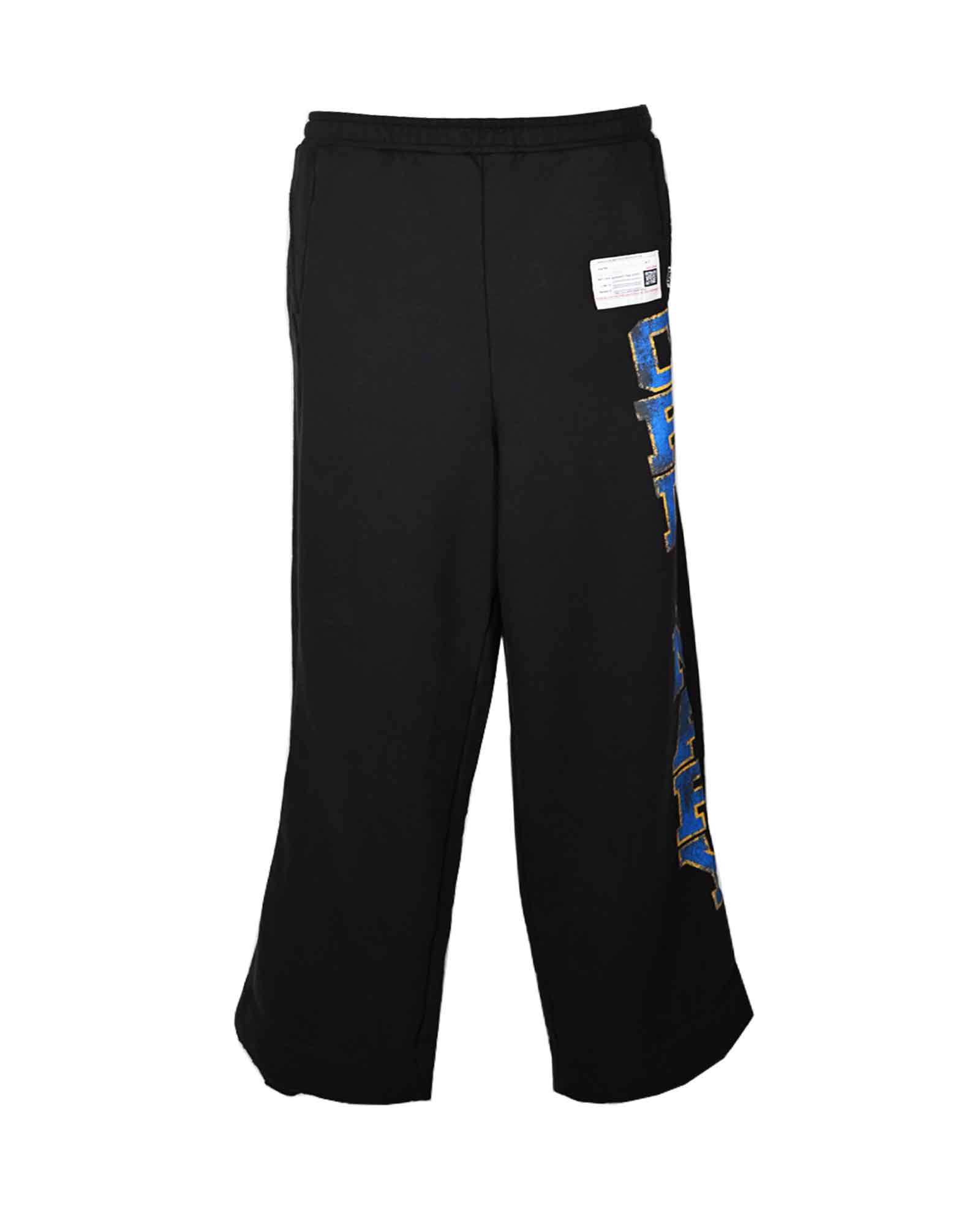 COLLAGE PRINT RESIZED PANTS / BLACK