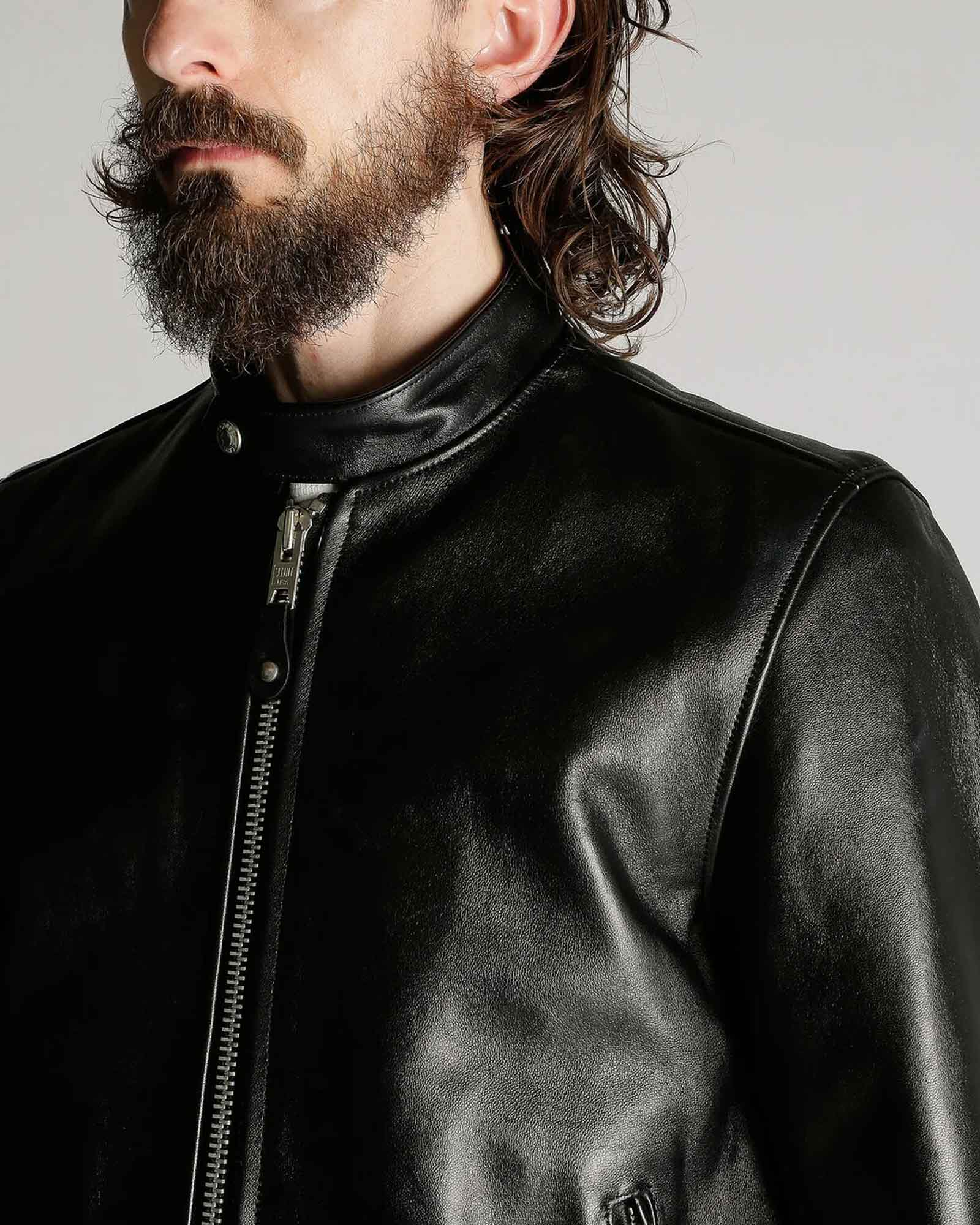Schott・ショット - レザージャケット 70’S SINGLE RIDERS JACKET / BLACK