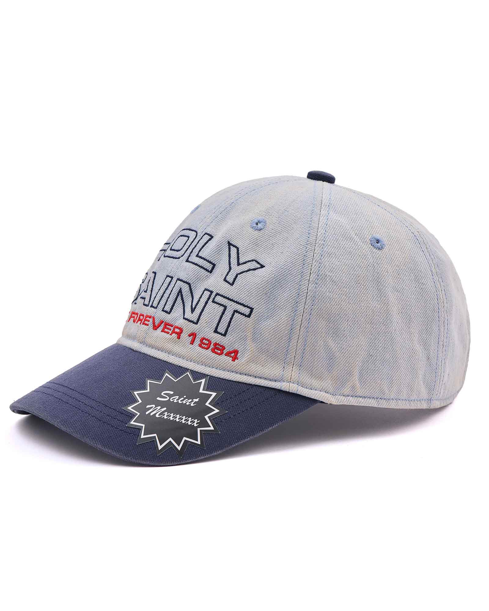 ©SAINT M××××××・セントマイケル - キャップ CAP/DENIM / BLUE