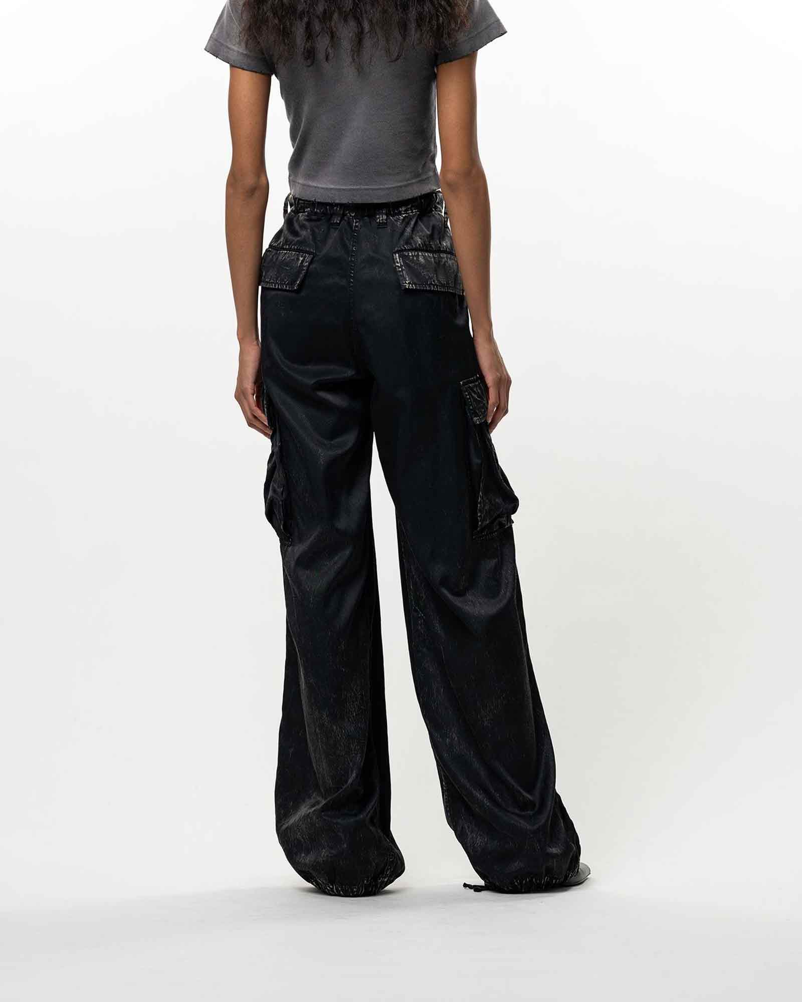 MIHARA YASUHIRO・ミハラヤスヒロ - その他パンツ R/CO SATIN CARGO PANTS / BLACK