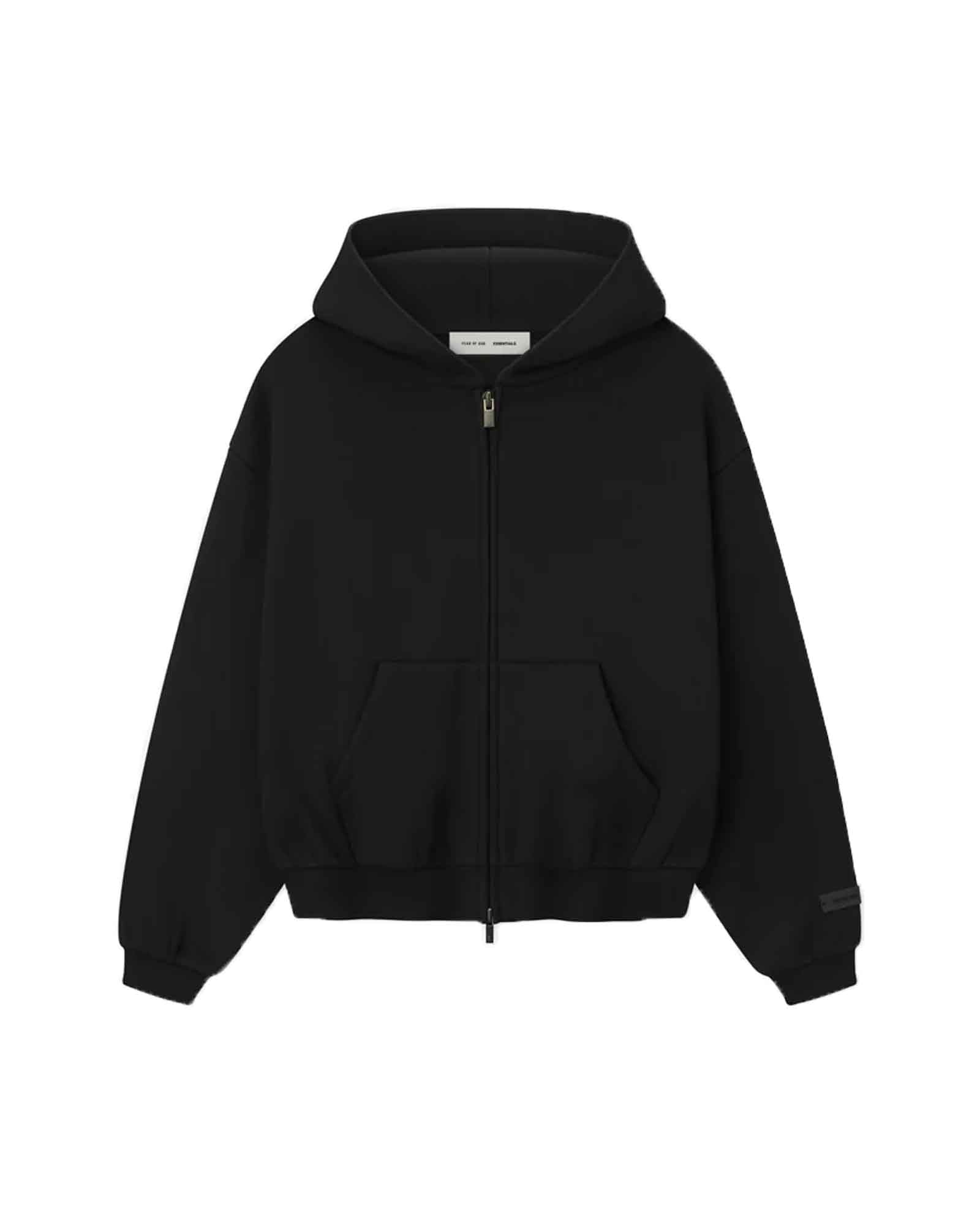 ESSENTIALS・エッセンシャルズ - パーカー・フーディ KID'S FLEECE HOODIE ZIP-UP / JET BLACK