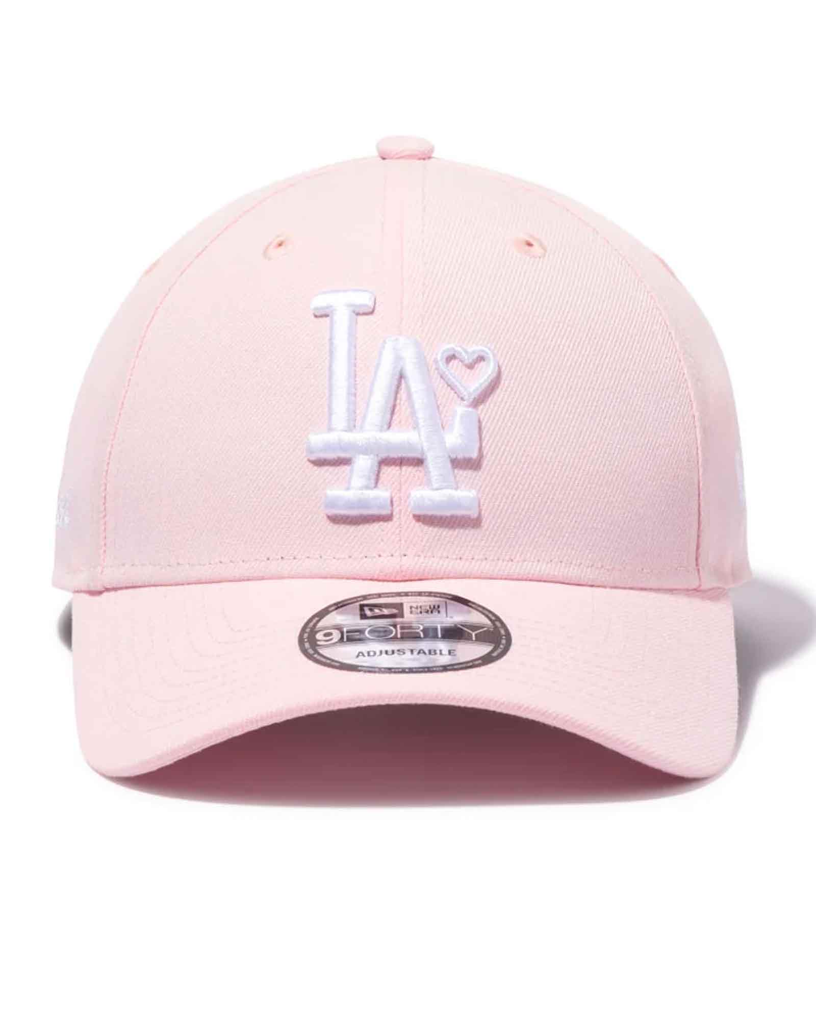 BASICKS・ベイシックス - キャップ 9FORTY TM LOS ANGELES DODGERS CAP / PINK×WHITE