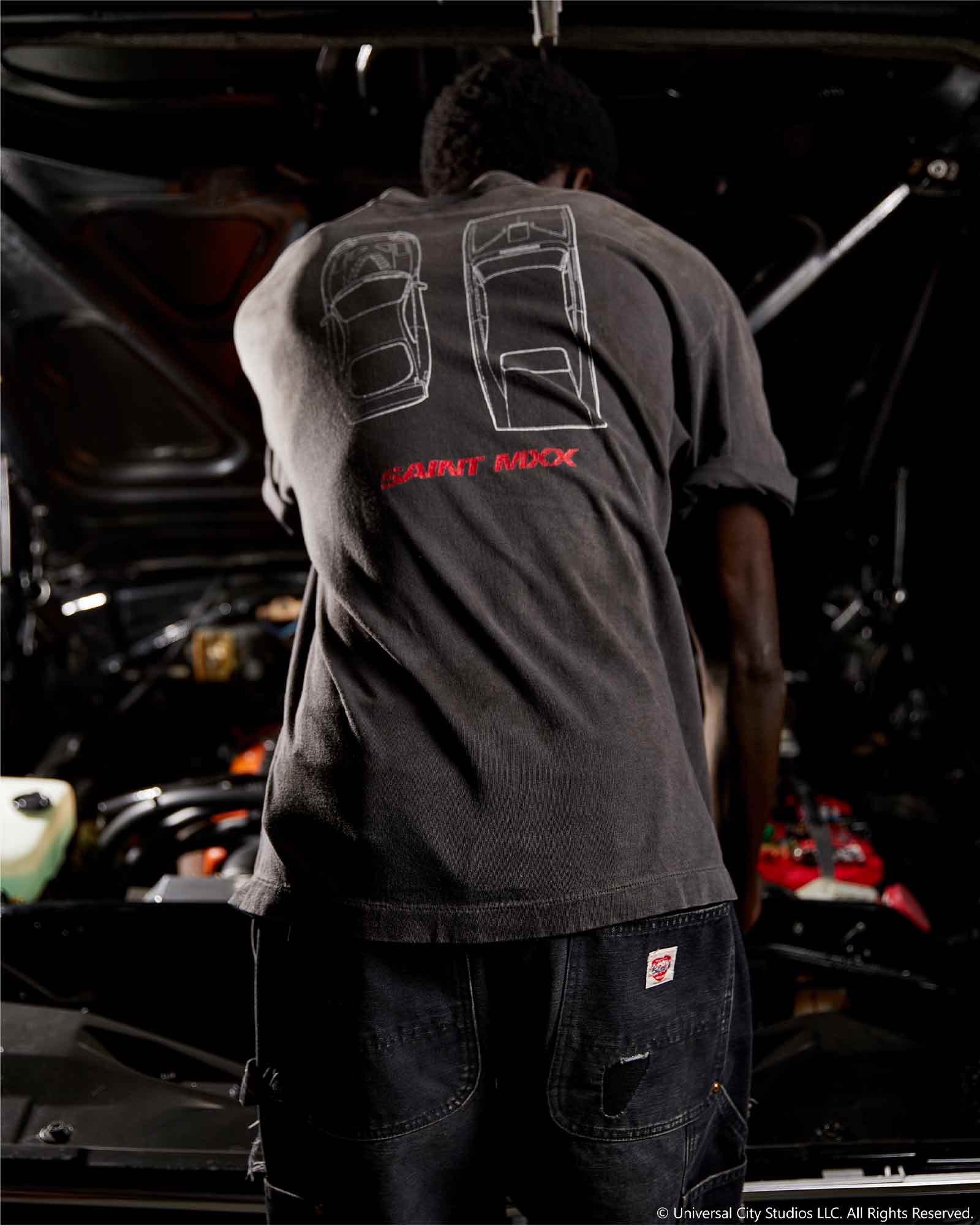 ©SAINT M××××××・セントマイケル - Tシャツ・カットソー FF_SS T-SHIRT/FAST FURIOUS / BLACK