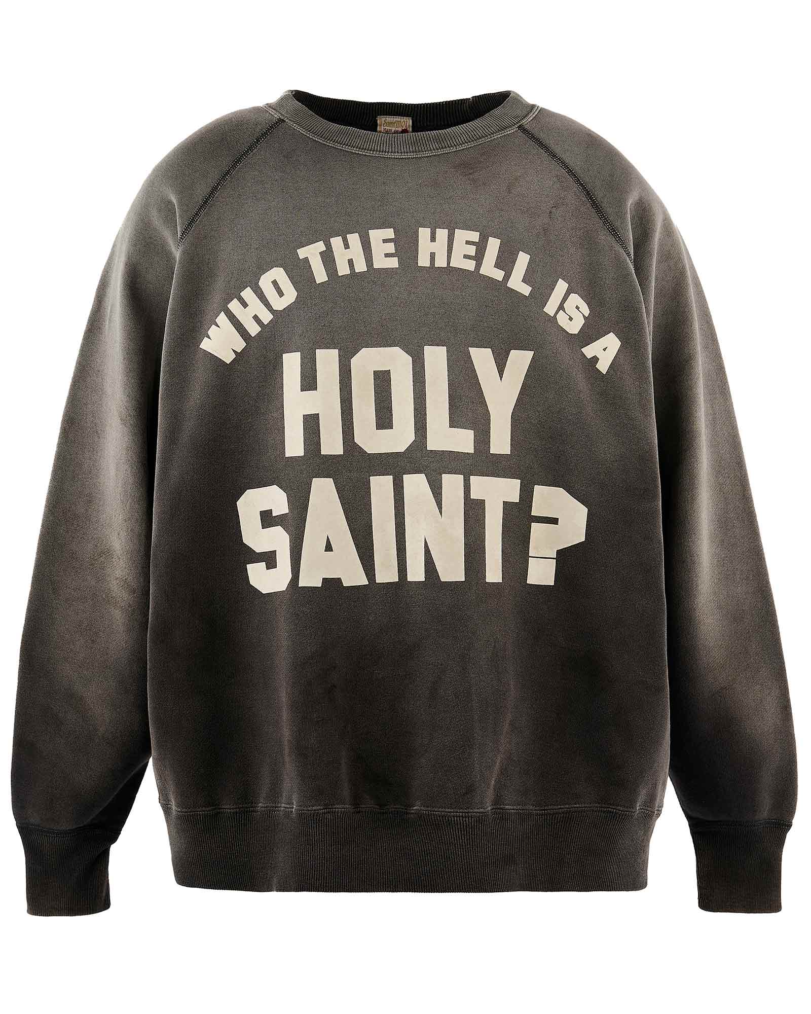 ©SAINT M××××××・圣迈克尔 -  RAGLAN CRW N SWT/HOLY SAINT？/ BLACK