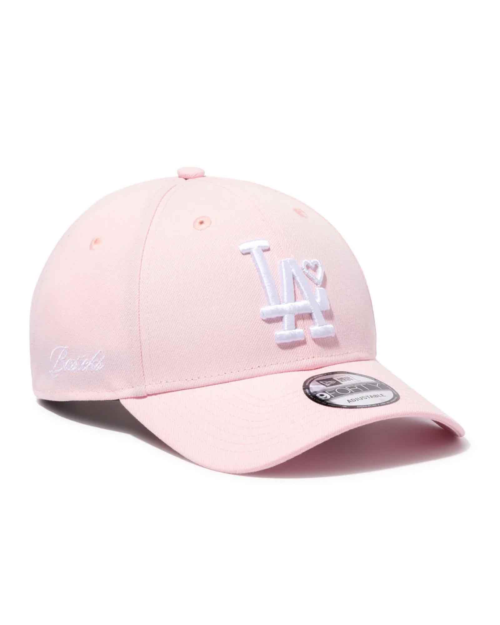 BASICKS・ベイシックス - キャップ 9FORTY TM LOS ANGELES DODGERS CAP / PINK×WHITE