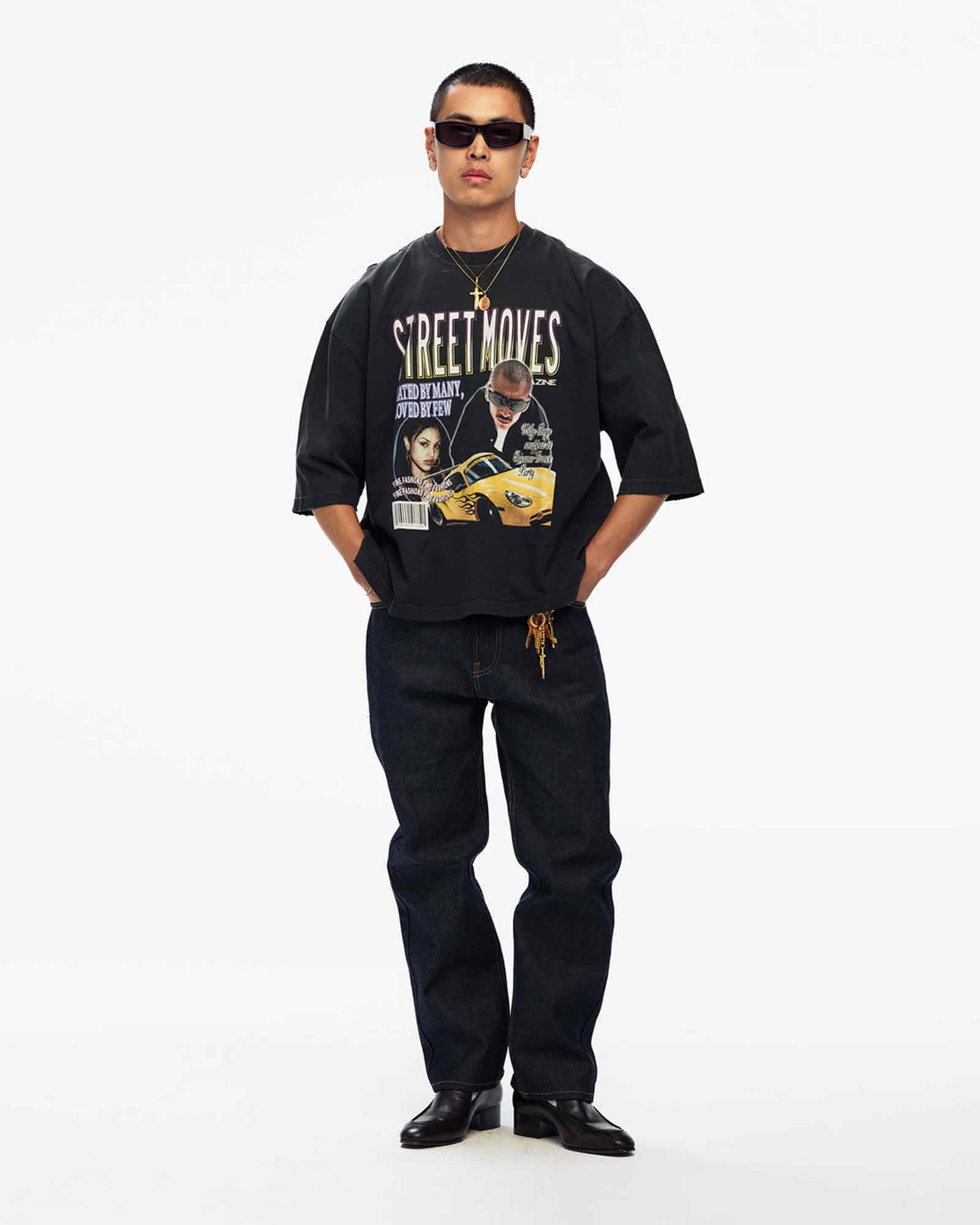 WILLY CHAVARRIA・ウィリー・チャバリア - Tシャツ・カットソー STREET MOVES BUFFALO TEE / BLACK