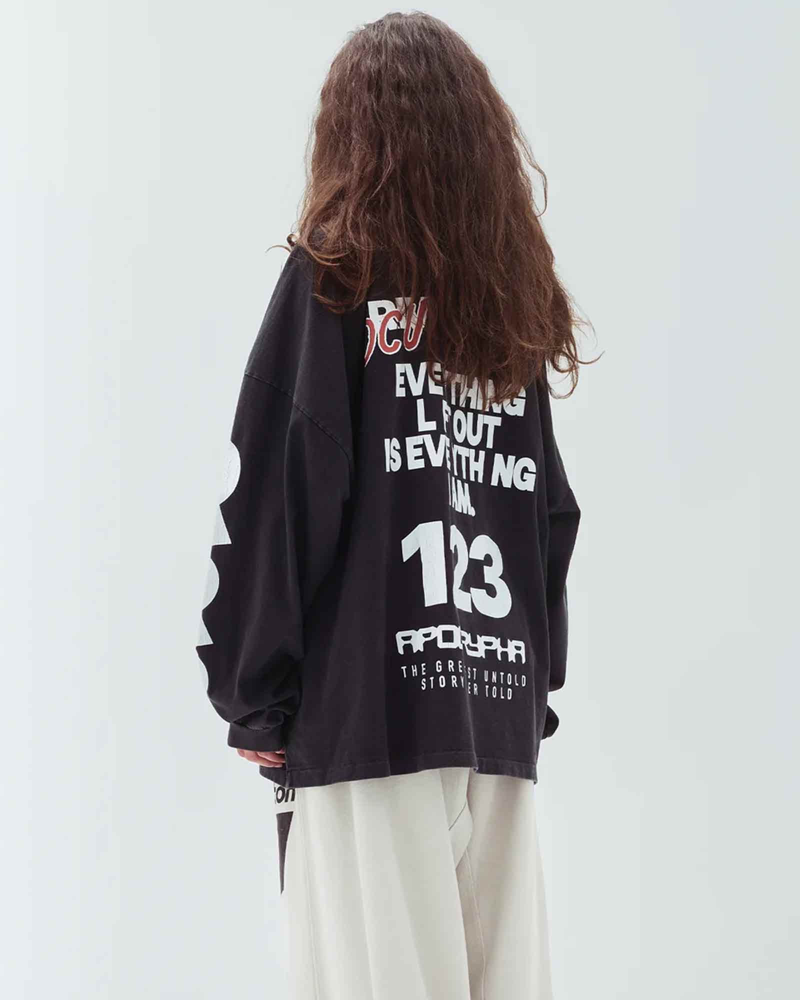 RRR123・リヴィントン ロイ レビス - L/S Tシャツ OCCULTISTA VINTAGE LS TEE / VINTAGE BLACK
