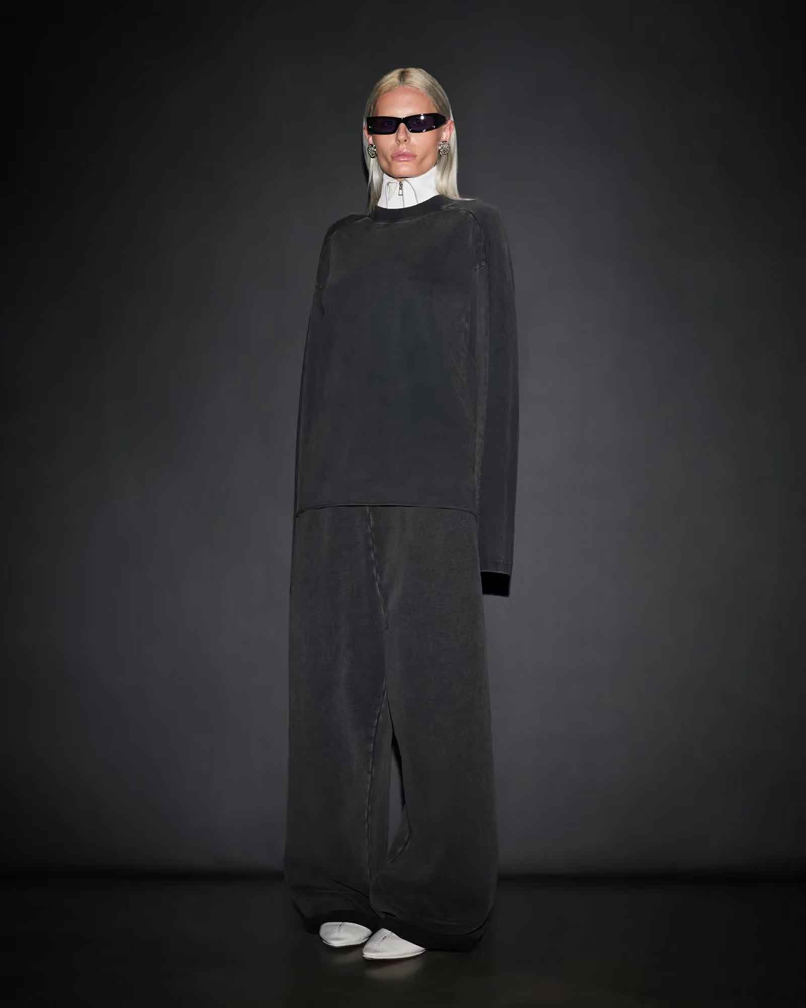 Entire studios・エンタイアスタジオ - スウェットパンツ FULL SWEATPANT / WASHED BLACK