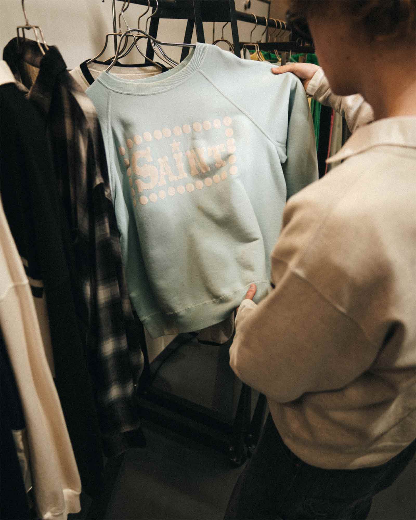 ©SAINT M××××××・セントマイケル - スウェット RAGLAN CRW N SWEAT/SAINT / SAXBLUE