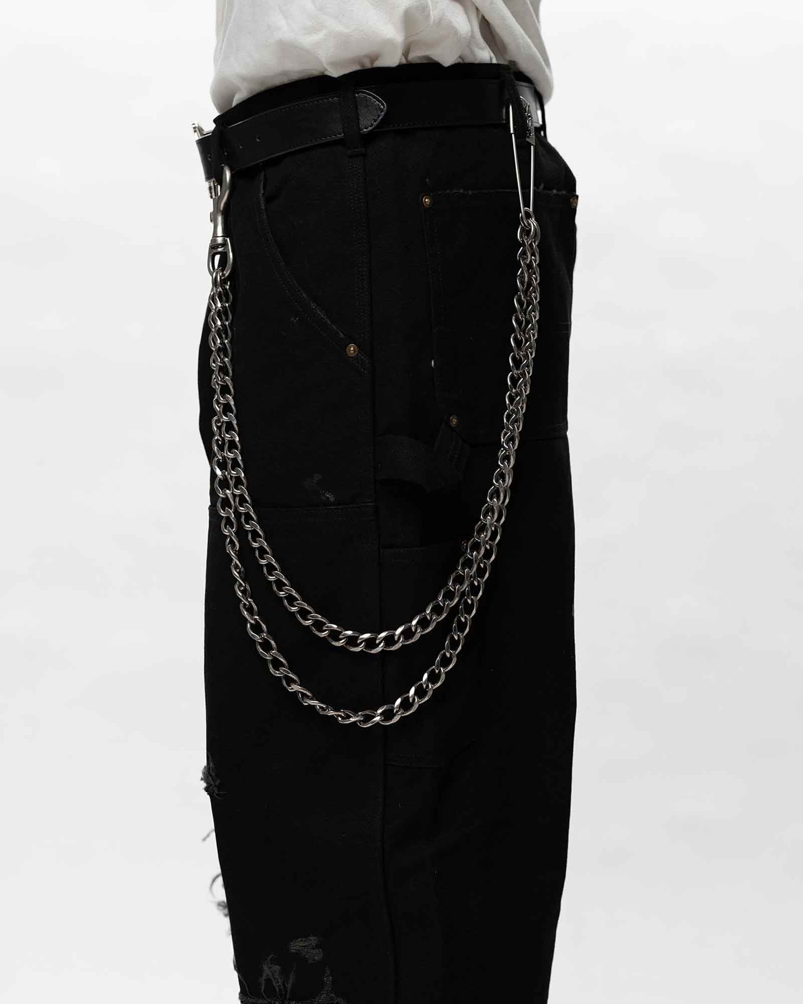 KAMIYA・カミヤ - ジュエリー / アクセサリー "KMY" DOUBLE WALLET CHAIN / BLACK